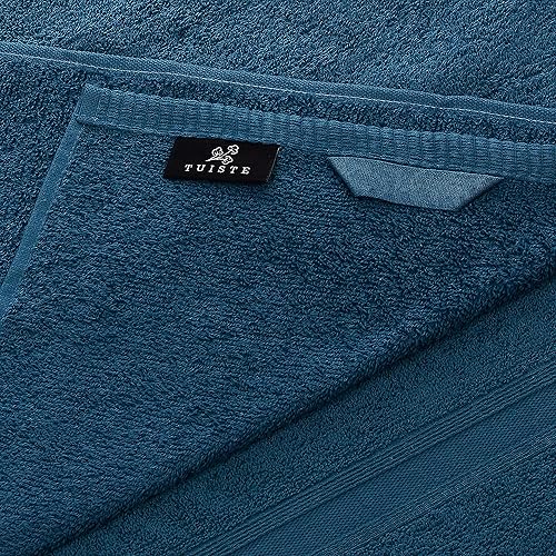 Miniatura 2 de Tuiste Juego de toallas de lujo de 8 piezas, 100% algodón ultra suave, altamente absorbente, toallas de secado rápido para baño, 2 toallas de baño,