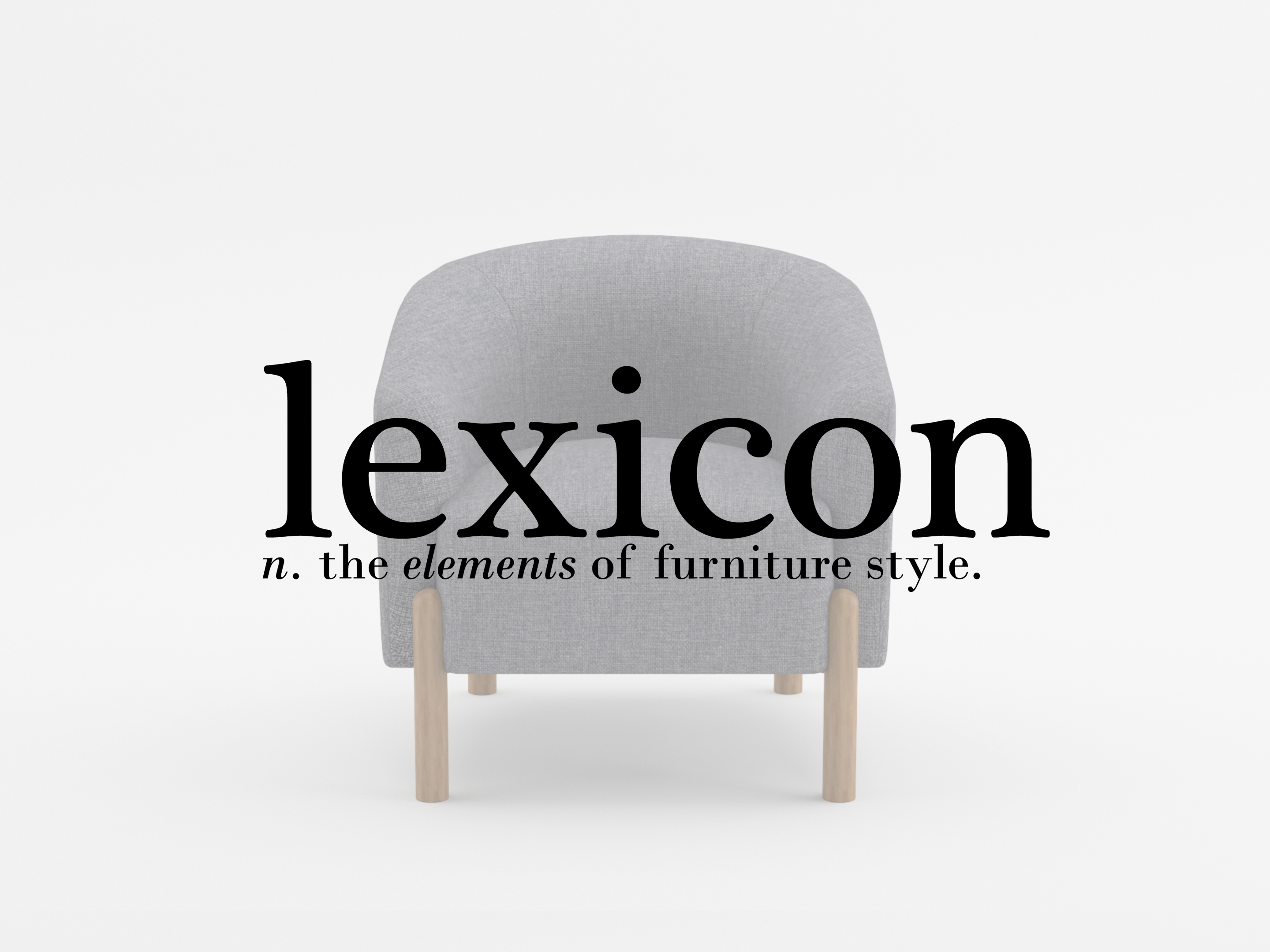 Sillón Moderno Tapizado Gris miniatura 7