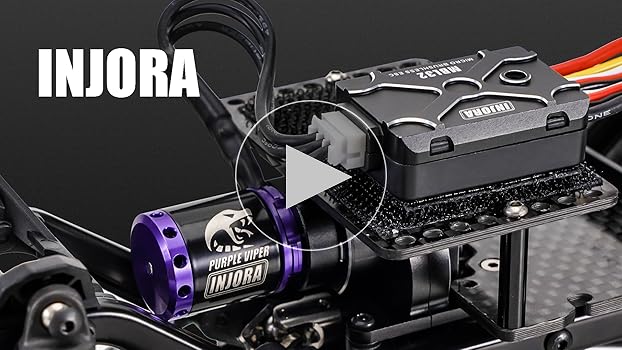 INJORA Brushless Micro MBL32 ESC & 1621 Purple Viper Motor