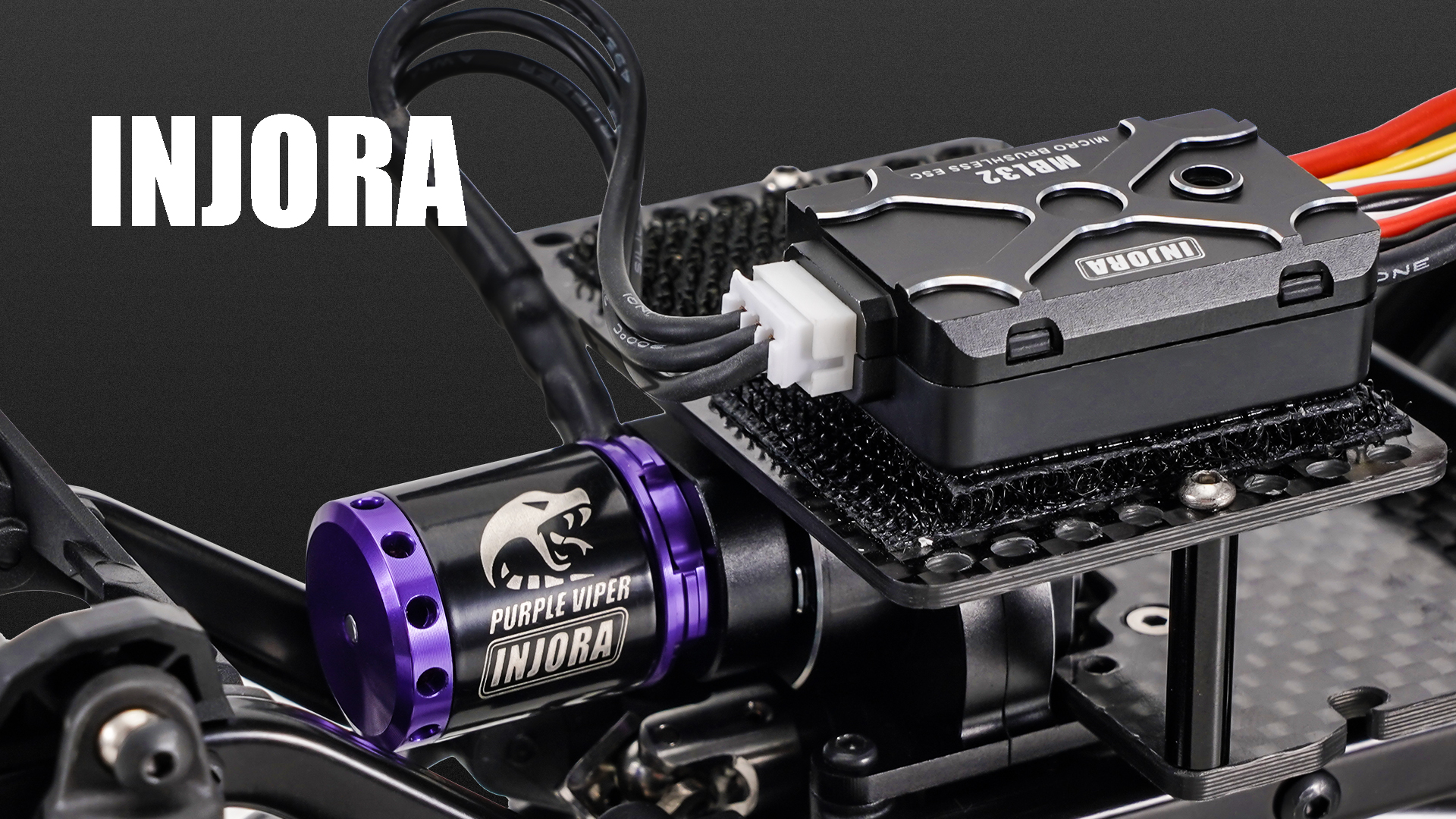 INJORA Brushless Micro MBL32 ESC & 1621 Purple Viper Motor