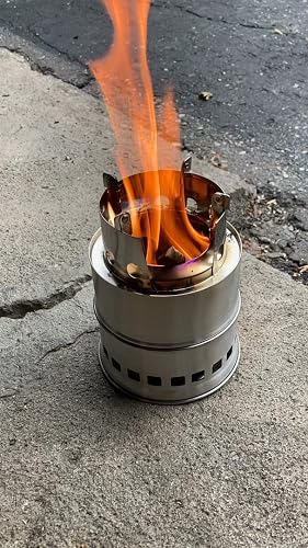 Amazon.com: SOLEADER Portable Wood Burning Camp Stoves - Stainless Steel  Compact Gasifier Stove - Twig Stove For Camping, Hiking, Picnic, BBQ,  Backpacking The 3rd Generation : Sports u0026 Outdoors
