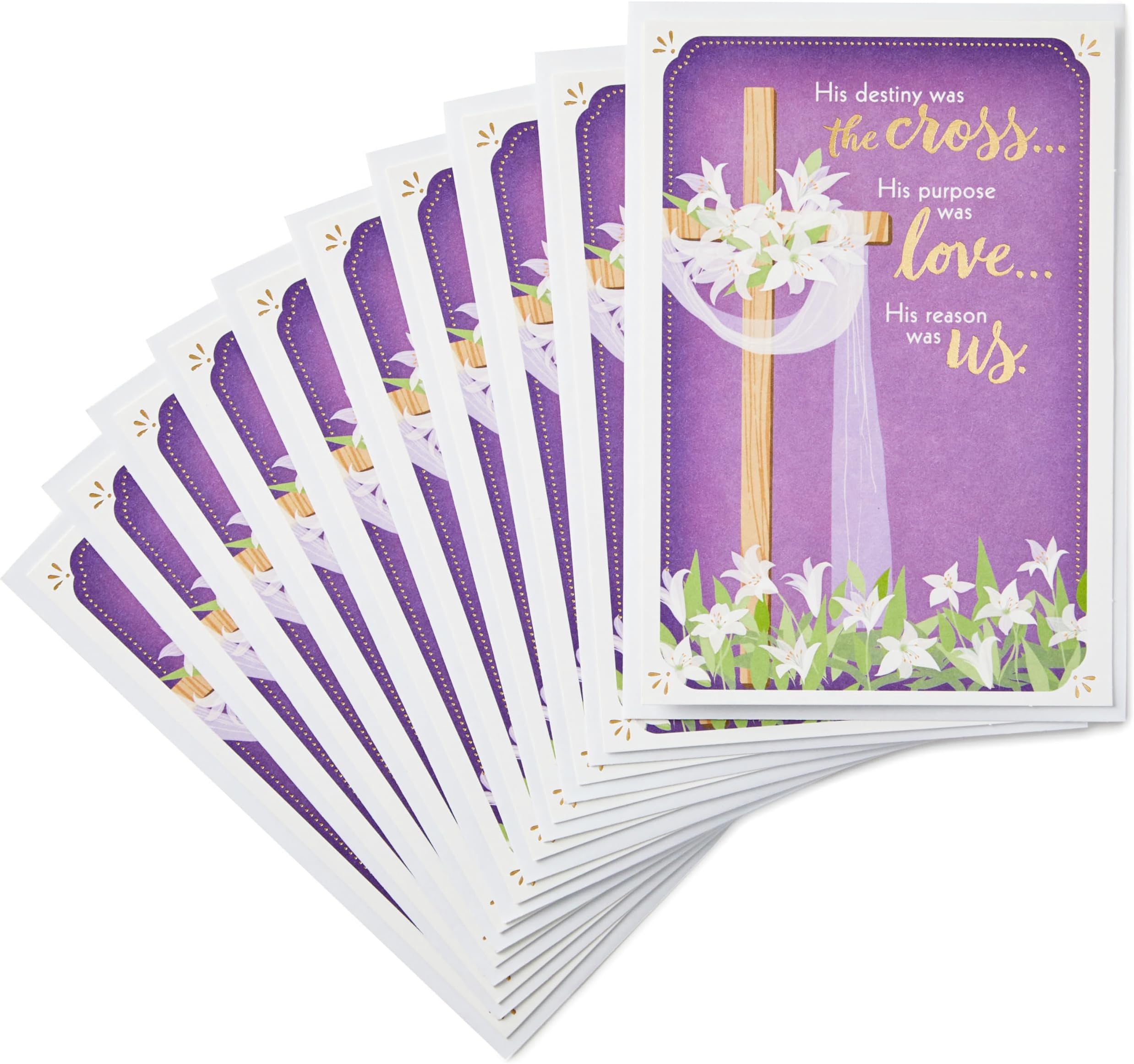 Dayspring Pack of Religious Easter Cards, Blessings at Easter (10 Cards with Envelopes)