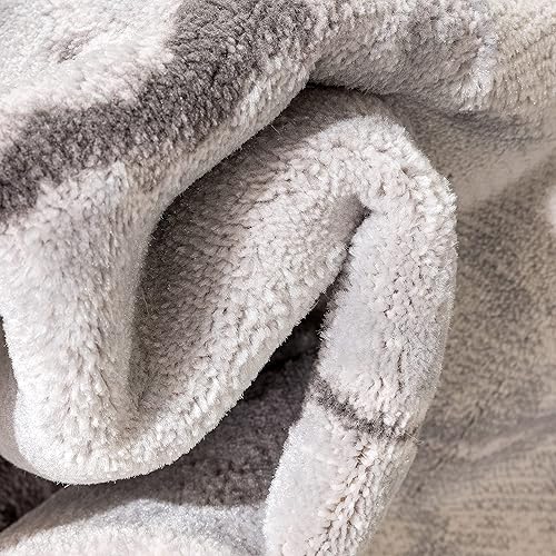 Miniatura 4 de Well Woven Alfombra de pasillo de tamaño personalizado para interiores y exteriores, elige tu longitud, patrón de mármol retro negro Lezlee de 31