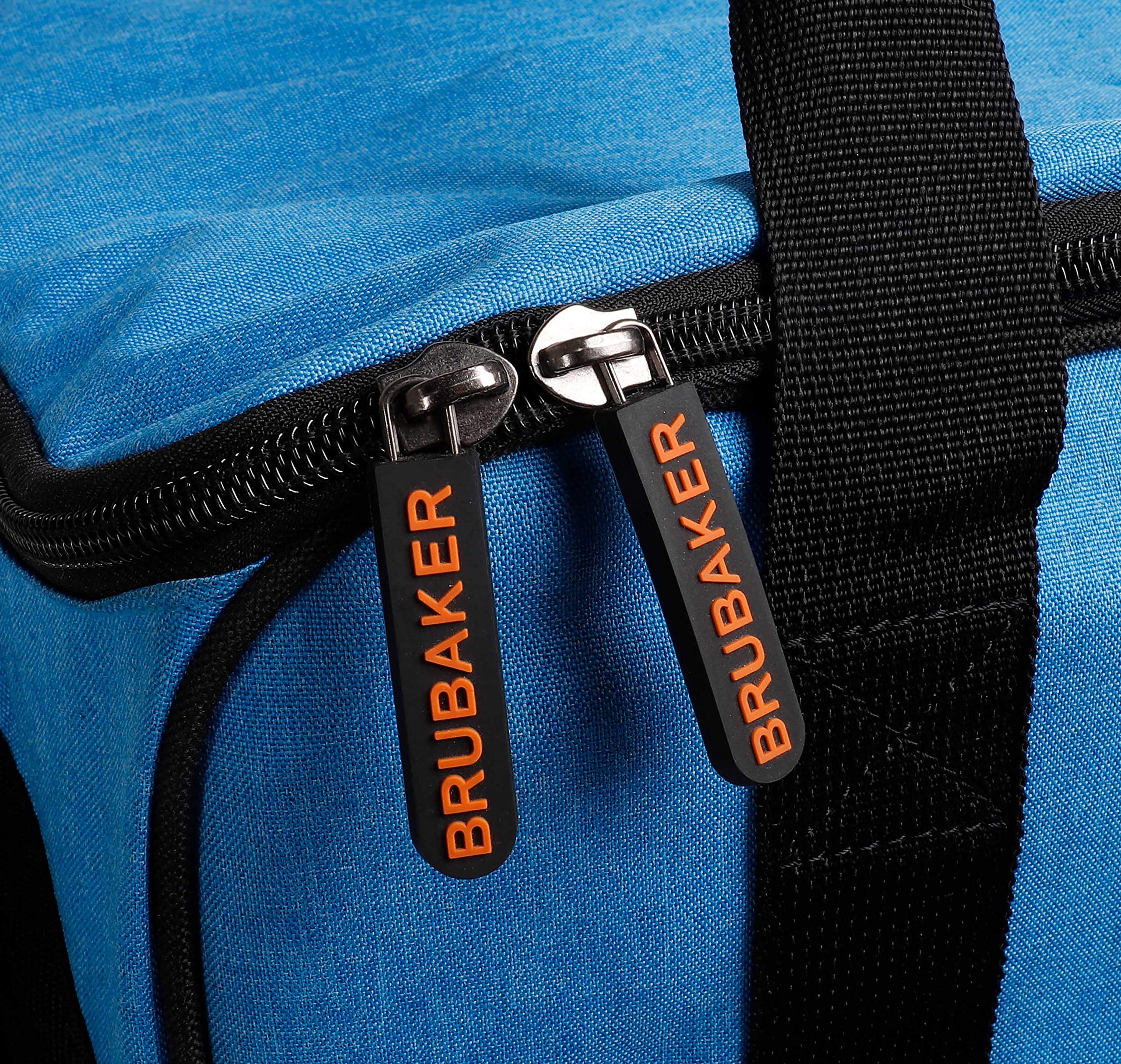 BRUBAKER 'Super Performance' - Sac à Chaussures de Ski/Sac Casque/Sac à Dos Ski - Bleu chiné/Noir