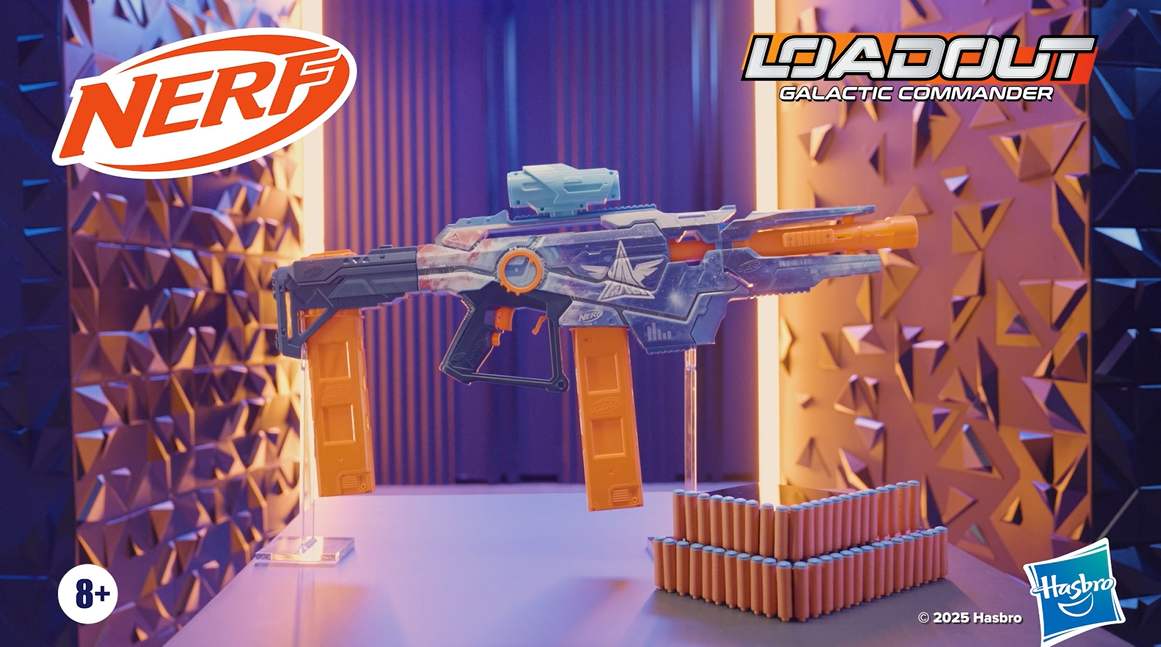 Amazon.com: Nerf Loadout Galactic Commander Motorized Blaster, 3