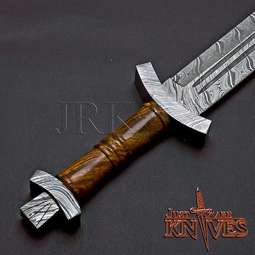 Miniatura 3 de Edición especial de EE. UU.: Hoja de acero de Damasco por encargo de 24 ", espada de daga ranurada de sangre doble (JRK72)