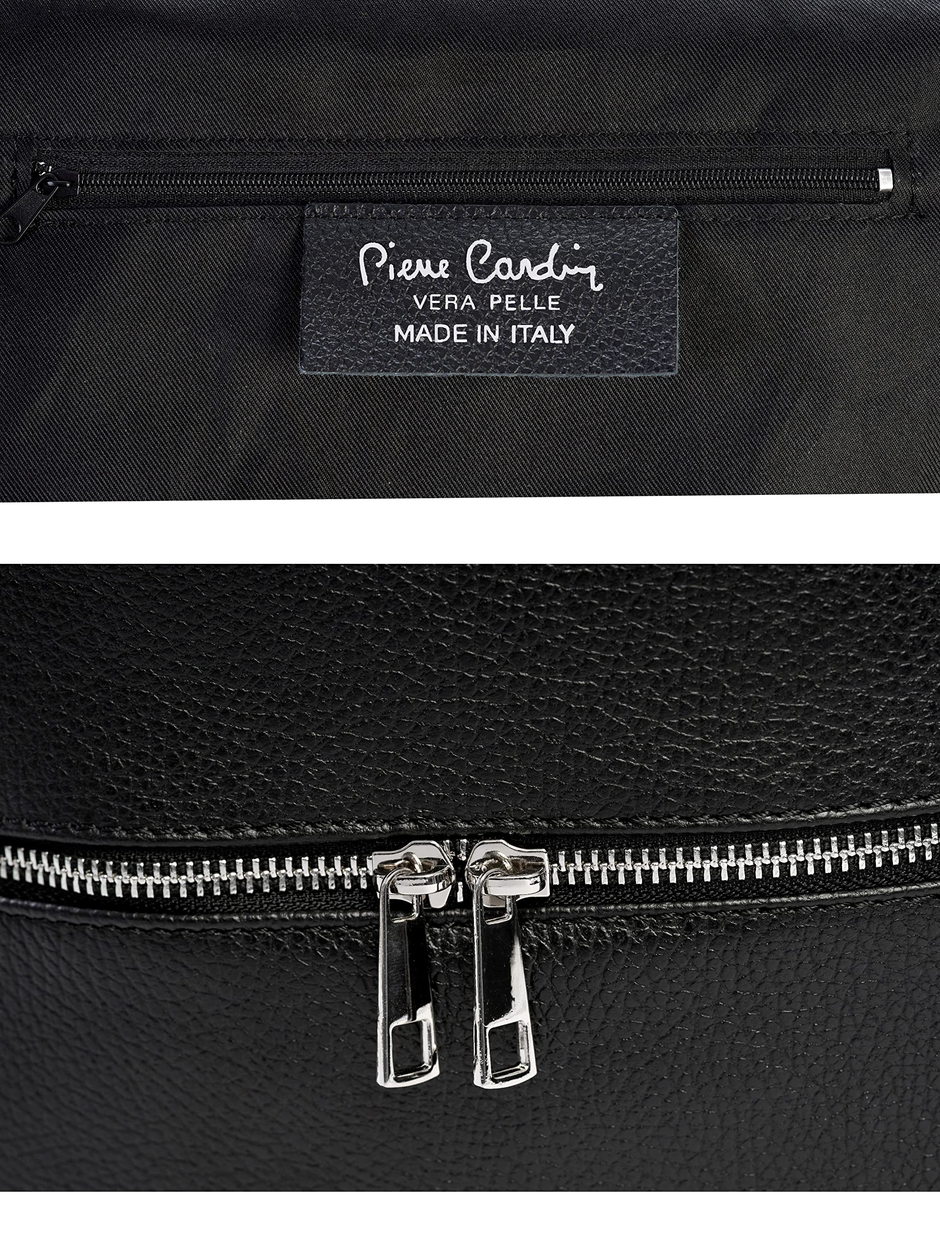 Pierre Cardin Borsa Donna in Vera Pelle, Grande Shopper a Spalla, Multifunzione, Elegante, Made in Italy