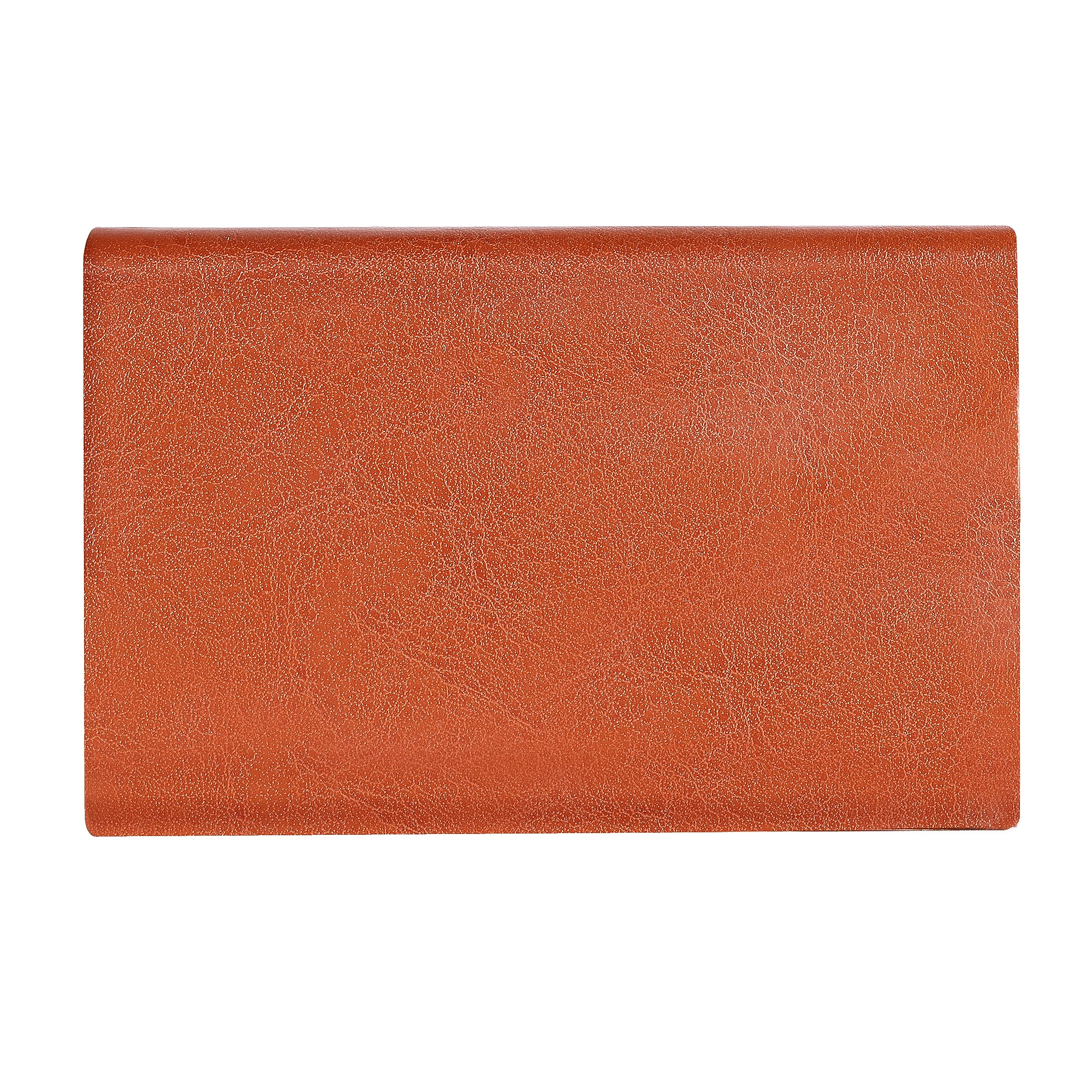 LOREM Tan Small Pocket Sized Metal ID, Credit-Debit Card Holder with Magnetic Shut Button for Men & Women WL604-UF-A 2
