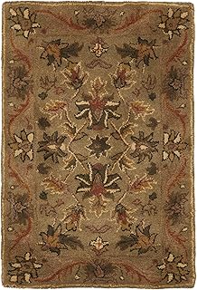 SAFAVIEH Antiquity Collection 2' x 3' Olive / Gold AT52A Handmade Tradit...