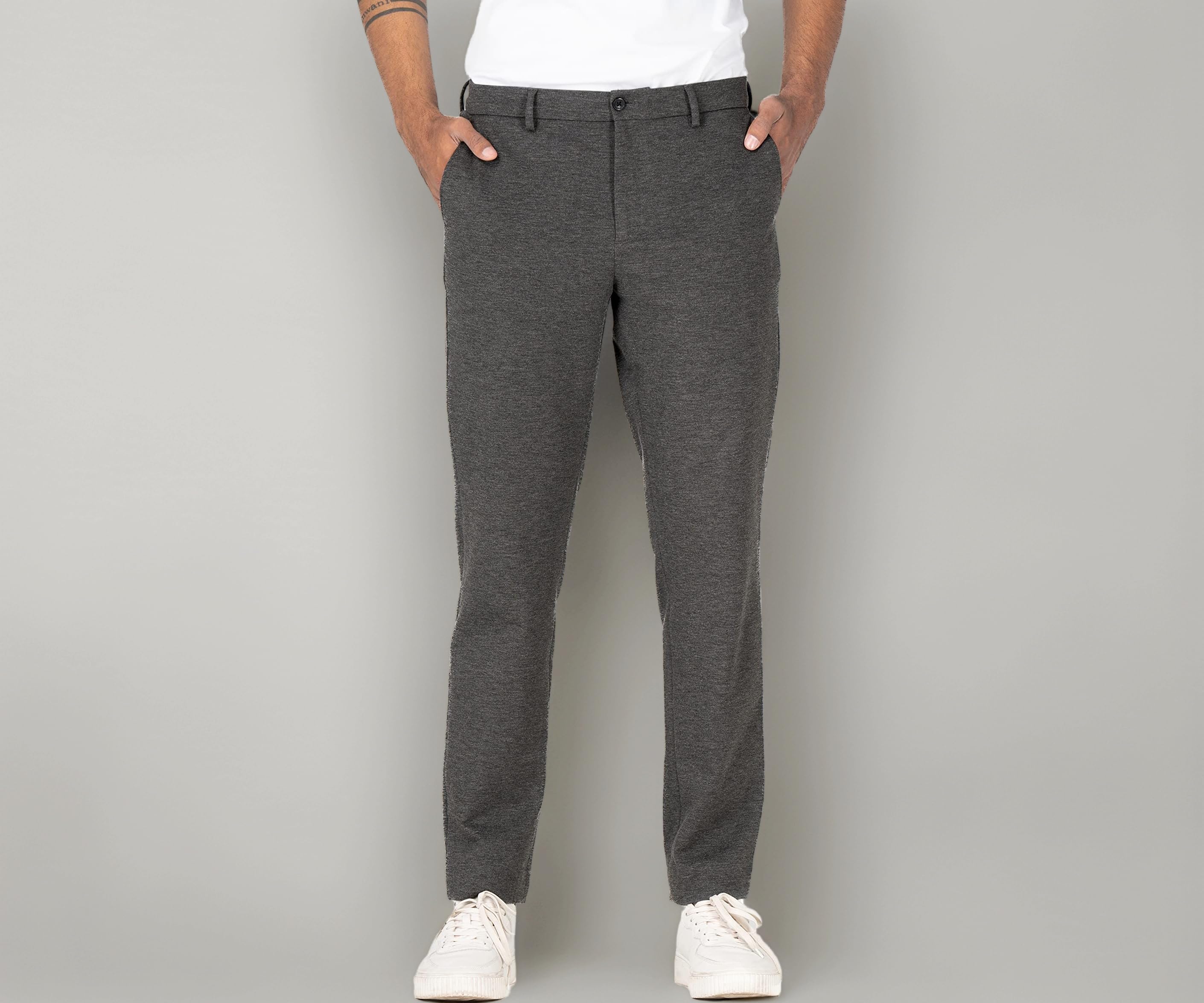 - Luxury PV Stretchable Casual Pants for Men | Stylish Slim Fit Men's Wear Trousers for Office or Party | Mens Fashion Dress Trouser with Expandable Waist & 4 Way Stretch