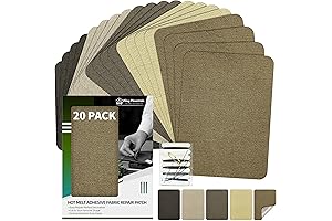 KING MOUNTAIN Iron-on Repair Patch 5 Shades Browns Kit