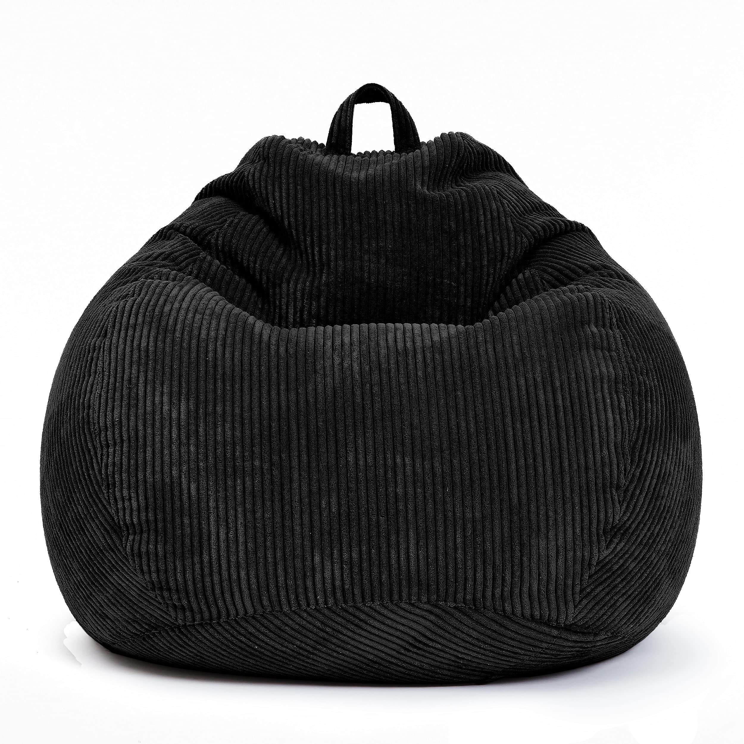 Green Bean© Square XL Rivestimento Da Interno Velluto A Coste 90 X 110 Cm - Senza Imbottitura - Fodera Poltrona A Sacco - Accogliente, Morbida, Resistente - Lavabile, Con Sacco Interno - Rosso