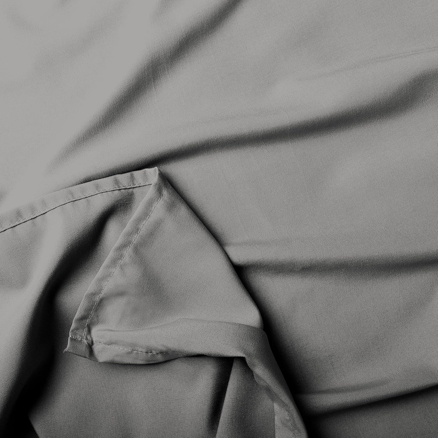 Southshore Fine Linens® - Oversized Flat Sheets Extra Large - 132 Inches x 110 Inches (Steel Grey)
