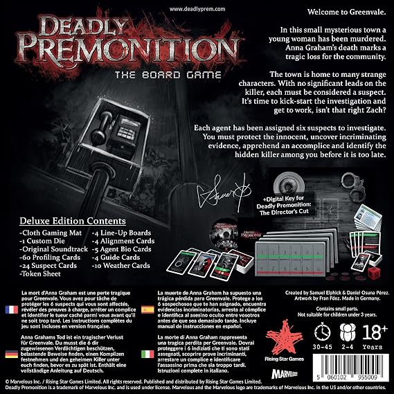 Deadly Premonition The Board Game