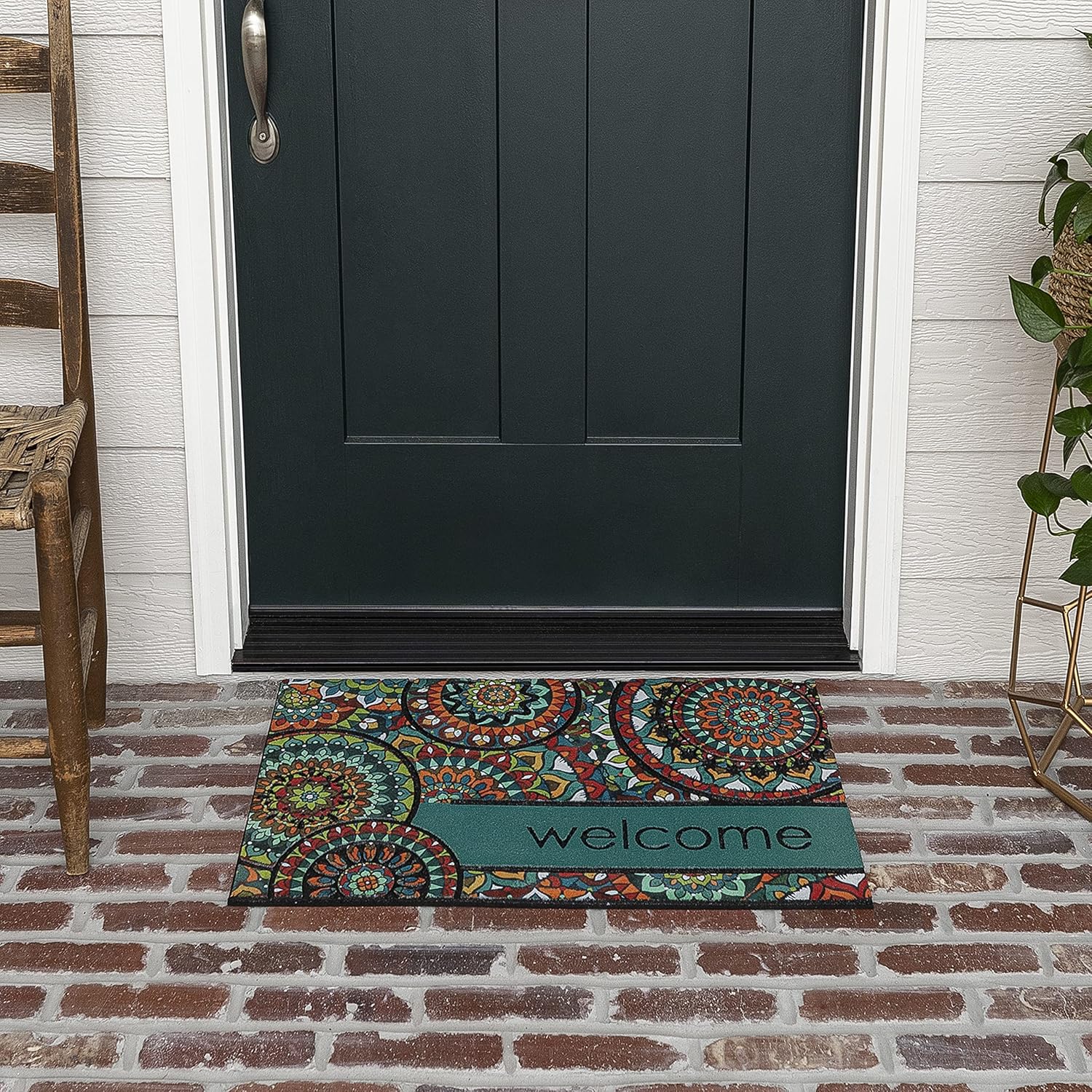 Mohawk Home 4832 18225 018030 EC Welcome Bohemian Kingdom Doormat, 1' 6
