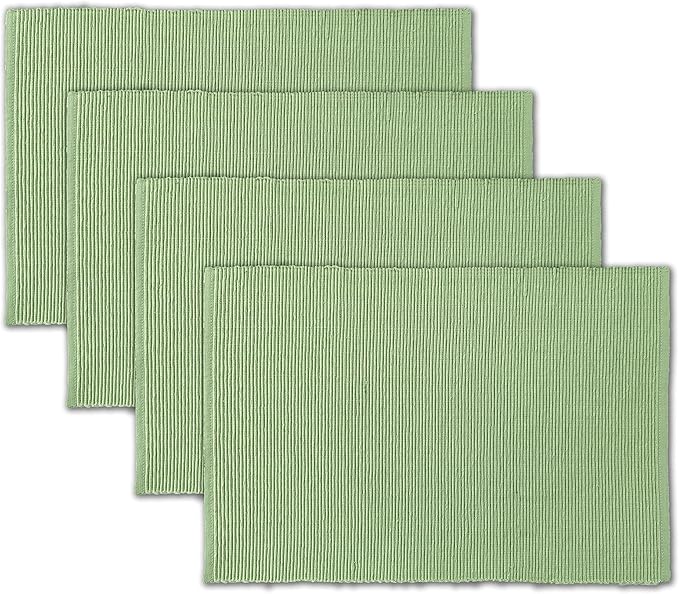 Amazon.com: AVKA Studio 100% Cotton Ribbed Placemats - Set of 4-13 x 19 ...