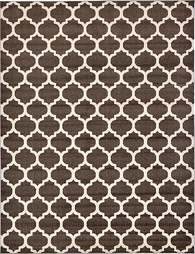 Vista 15 de Unique Loom Trellis Collection - Alfombra estilo marroquí de enrejado gris oscuro (8' 0 pies x 11' 0 pies)