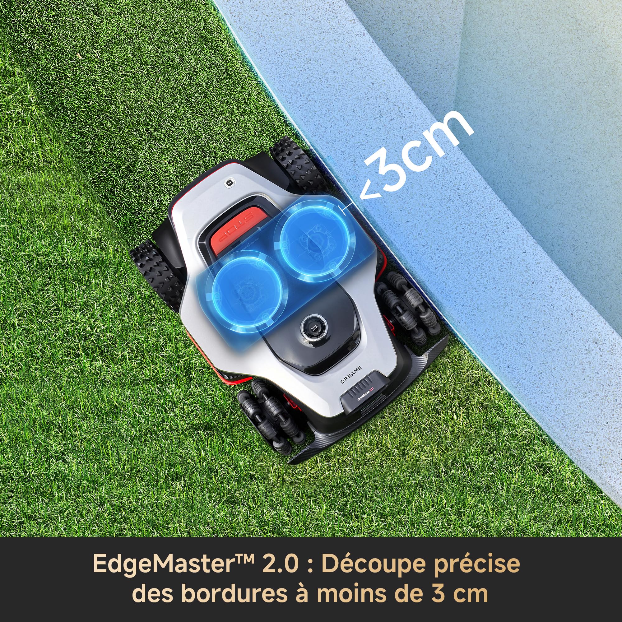 DREAME A3 AWD Pro 3500 Robot Tondeuse, pour 3500 m², EdgeMaster 2.0