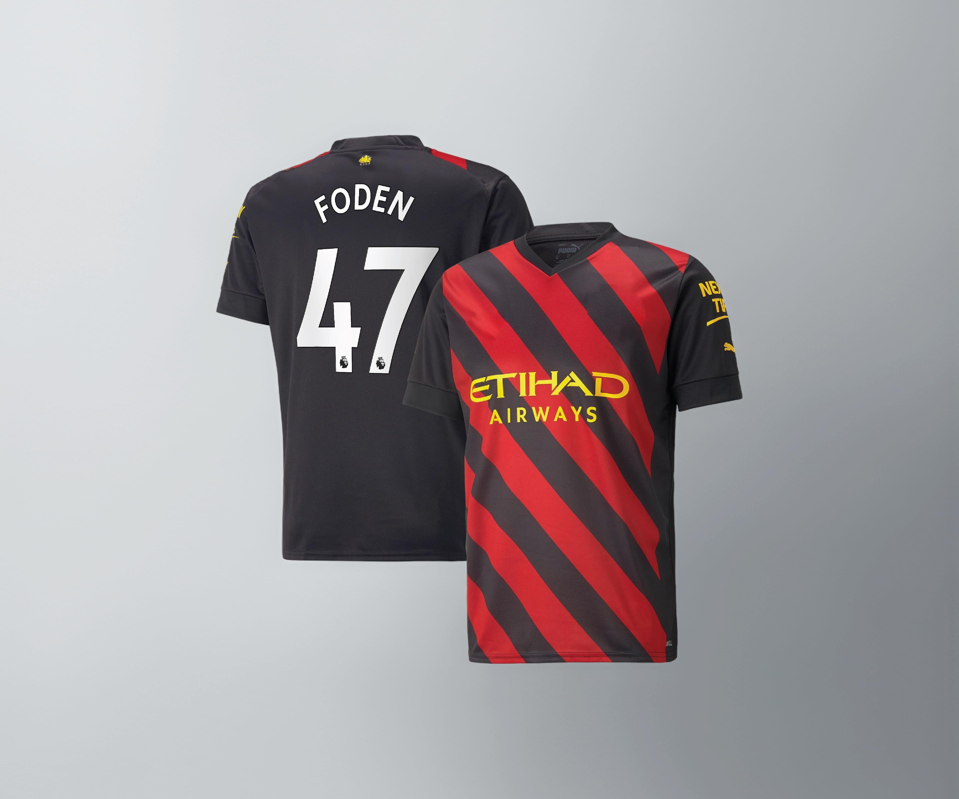 Phil Foden Jersey 47 Number City Football Jerseys New Club Team Men's Away Jersey (in, Alpha, L, Regular, Multicolored)