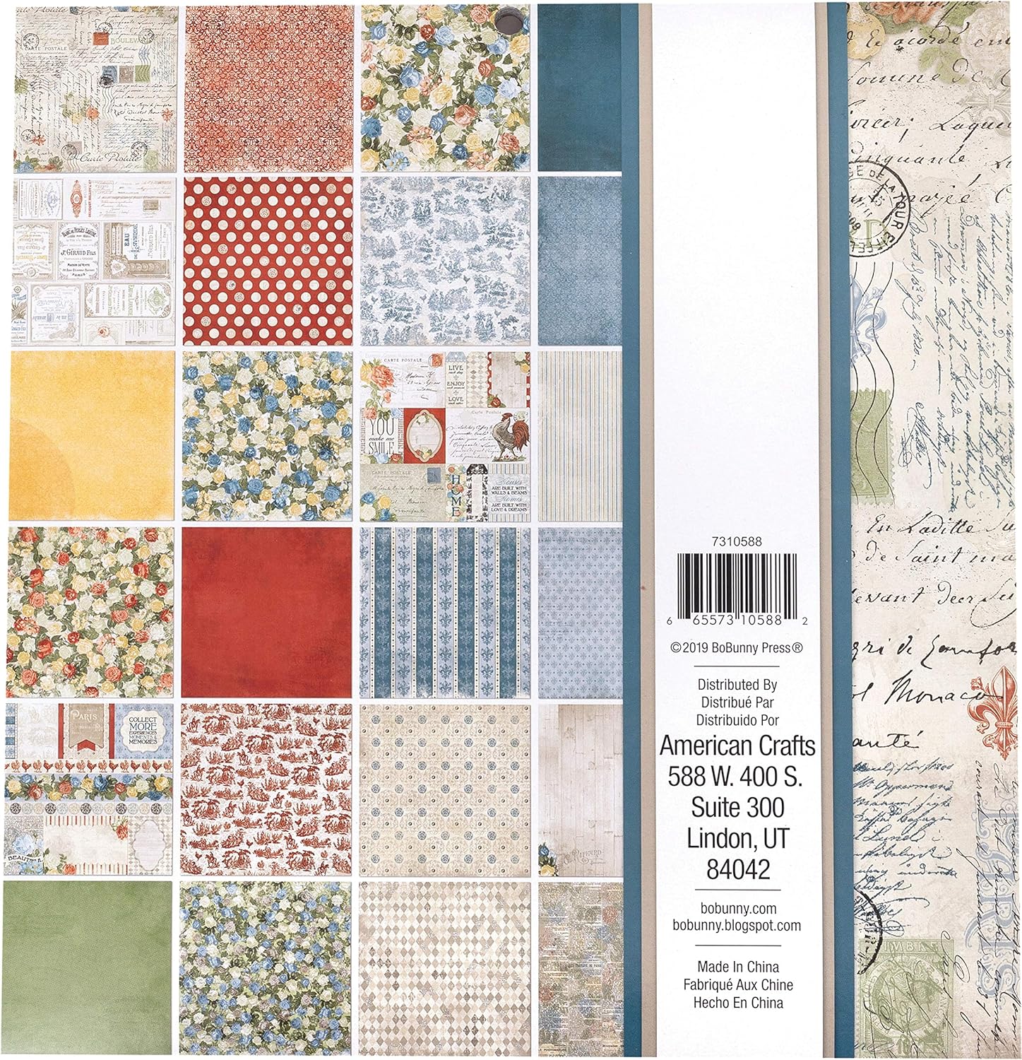 Bobunny Single-Sided Paper Pad 6"X8" 36/Pkg-Family Heirlooms