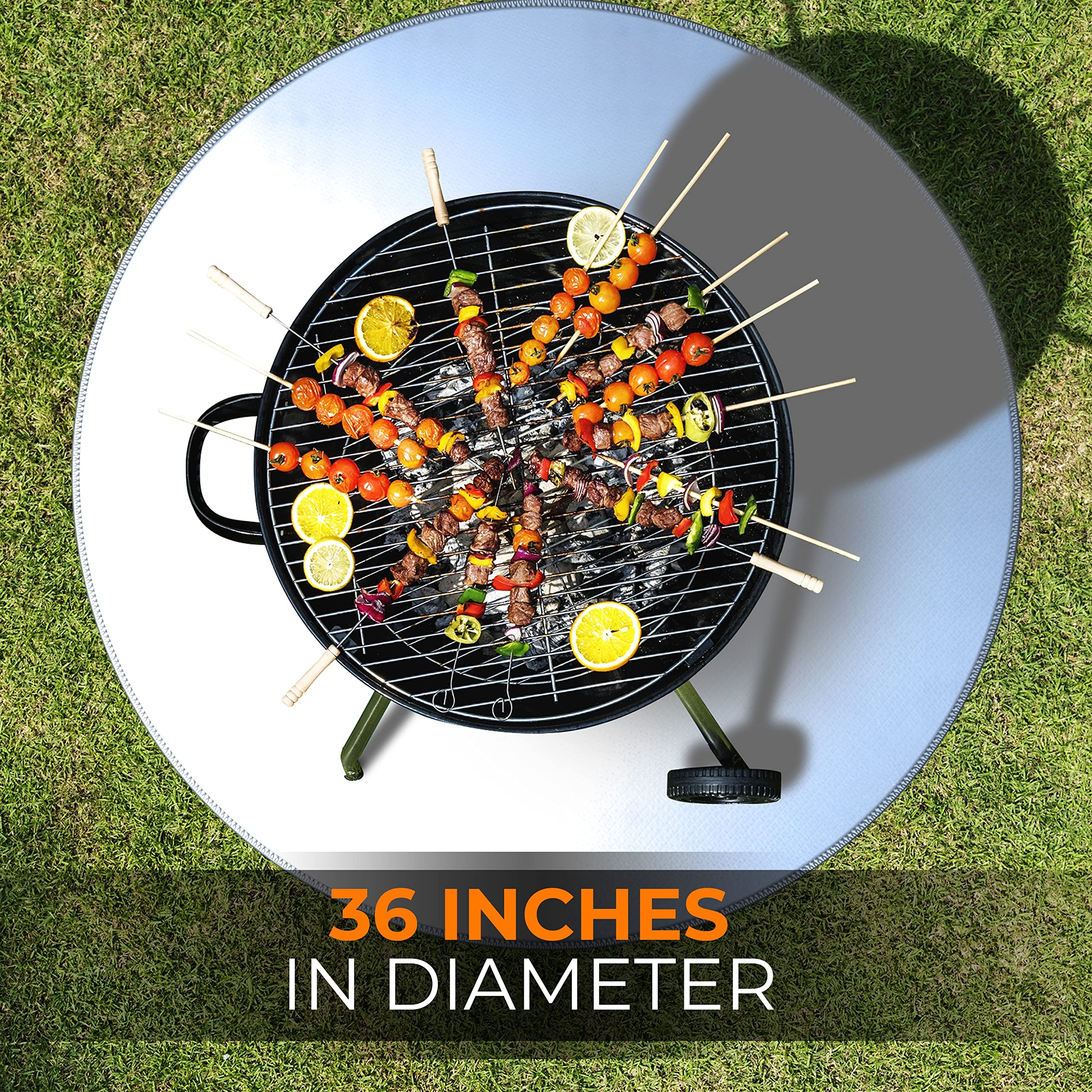 Buy GrillBee Fire Pit Mats for Under Fire Pit Heat Deflector 38" Deck