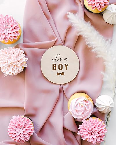 Miniatura 33 de The Cotton & Canvas Co. Letrero de anuncio de embarazo, Estamos teniendo un bebé, placa de madera, Oh Baby, accesorio de sesión de fotos