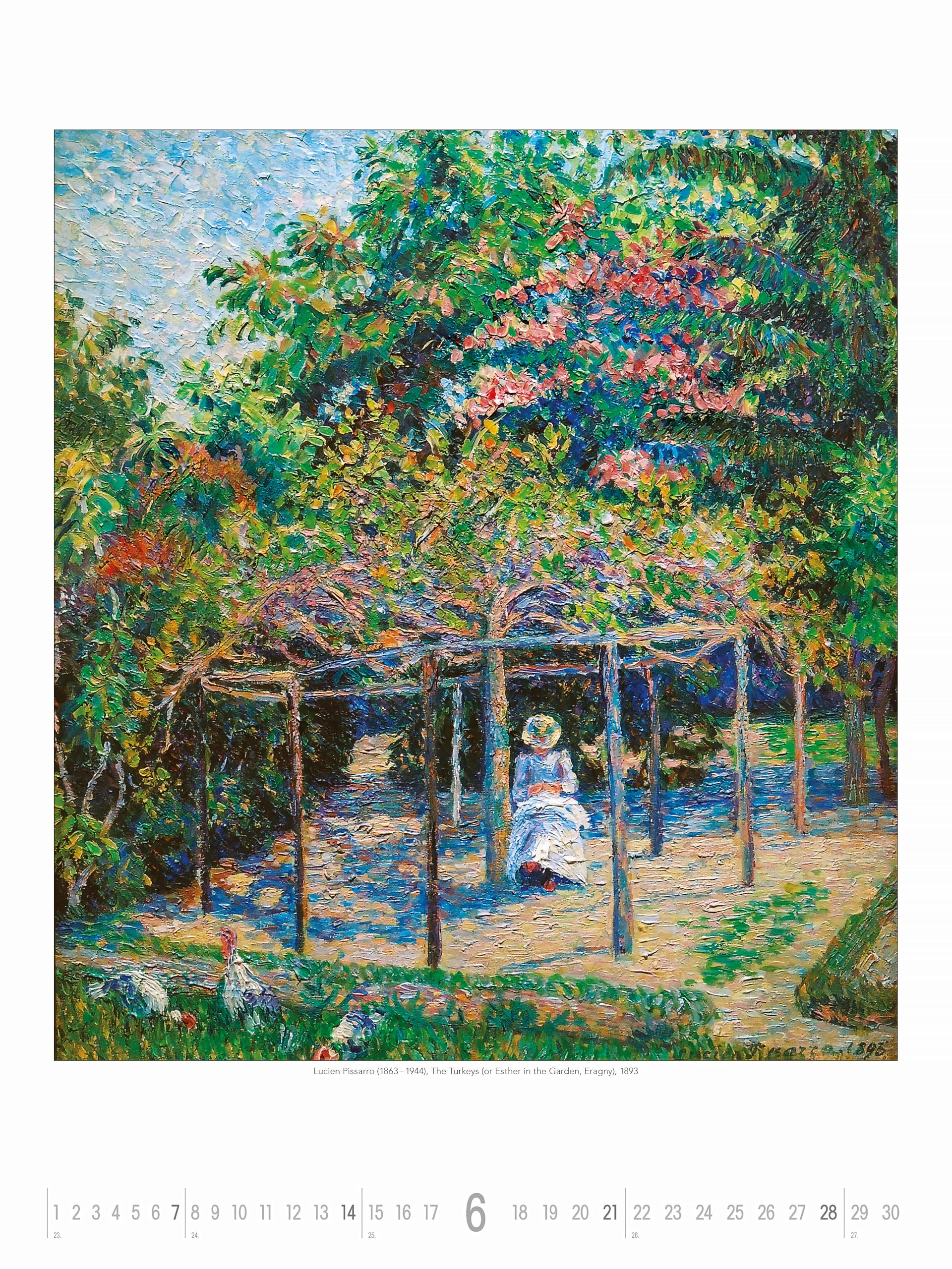 Alpha Edition - I giardini più belli dell'impressionismo 2026 – Calendario artistico 42 × 56 cm con capolavori di Monet, Renoir, Degas – Calendario decorativo da parete per gli amanti dell'arte e del