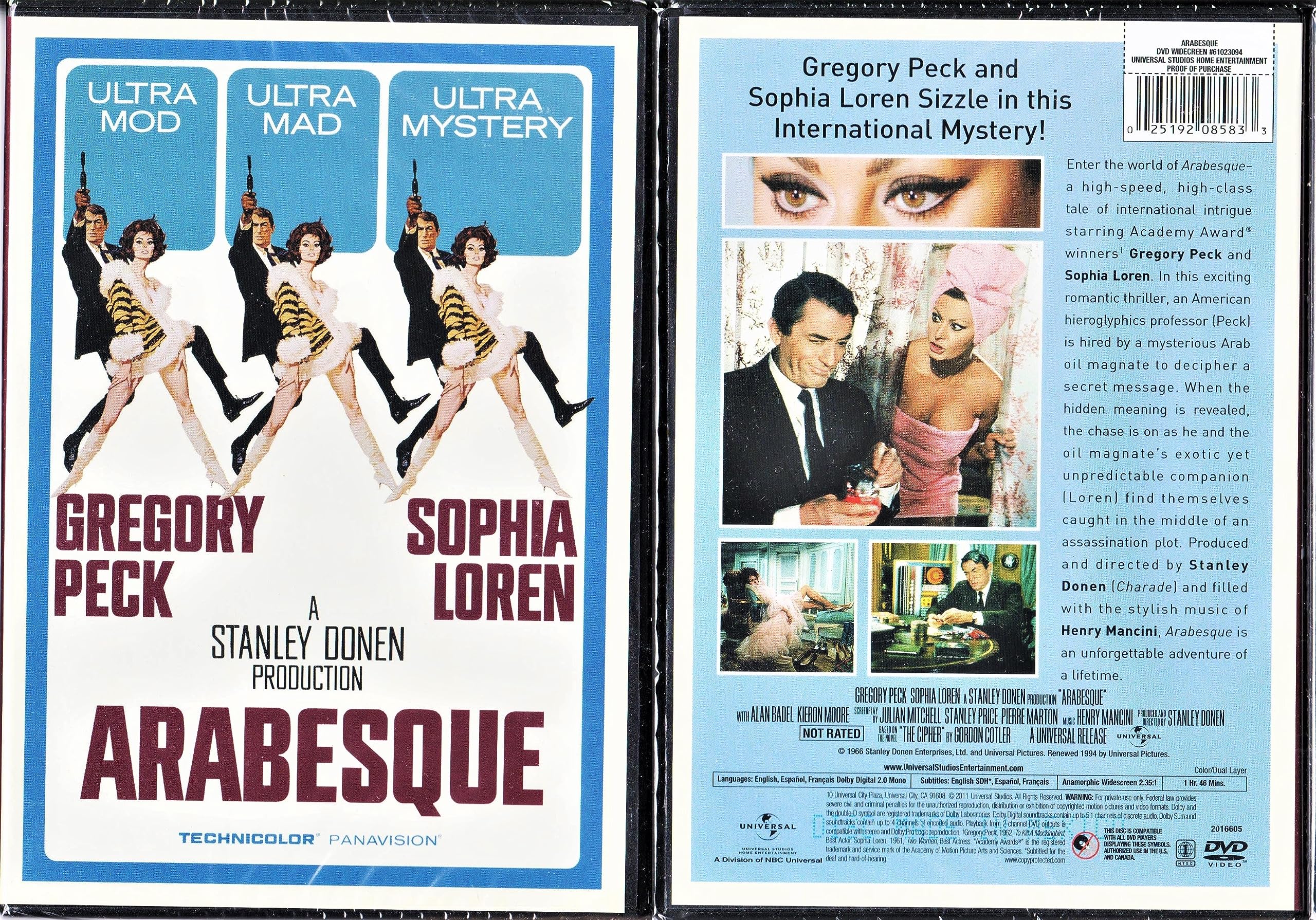 Arabesque DVD de Importación Americana Formato Físico Original para Reproductores Compatibles