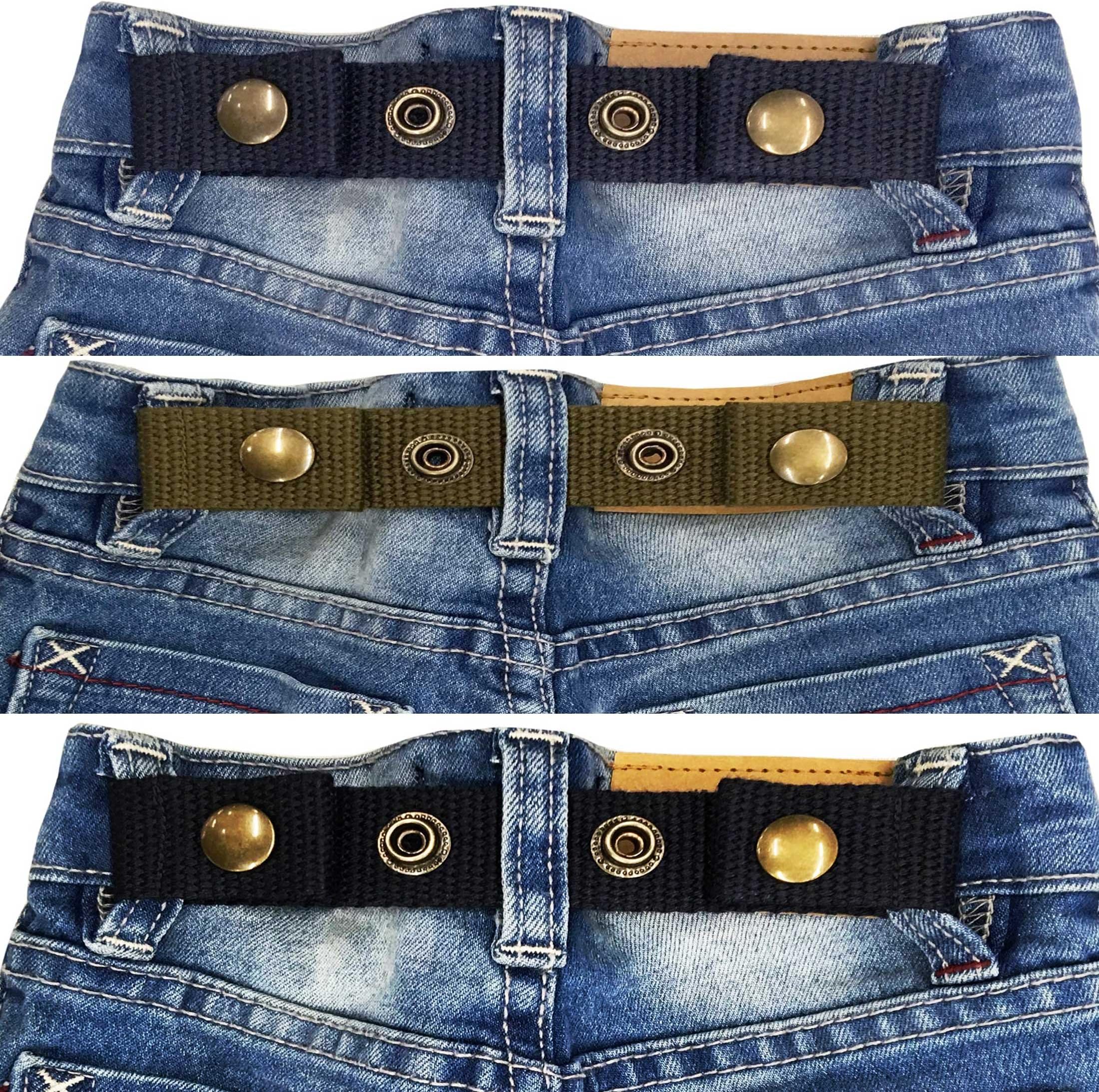 Little Toddler Waist Belt for Boys+Girls Big Baby Kids Snap Belts Canvas No Buckle/Not Elastic/Non Stretch.