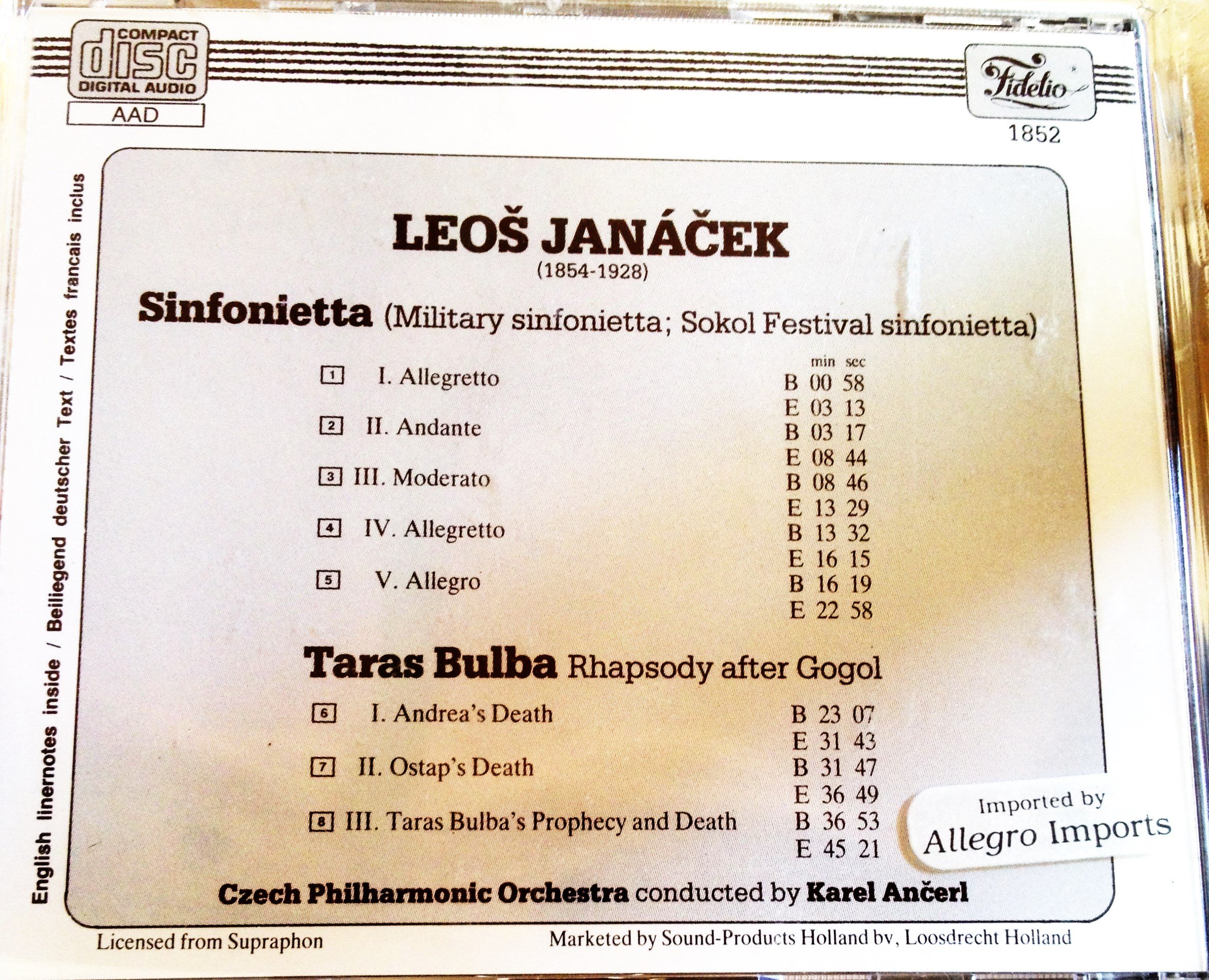 Sinfonietta / Taras Bulba