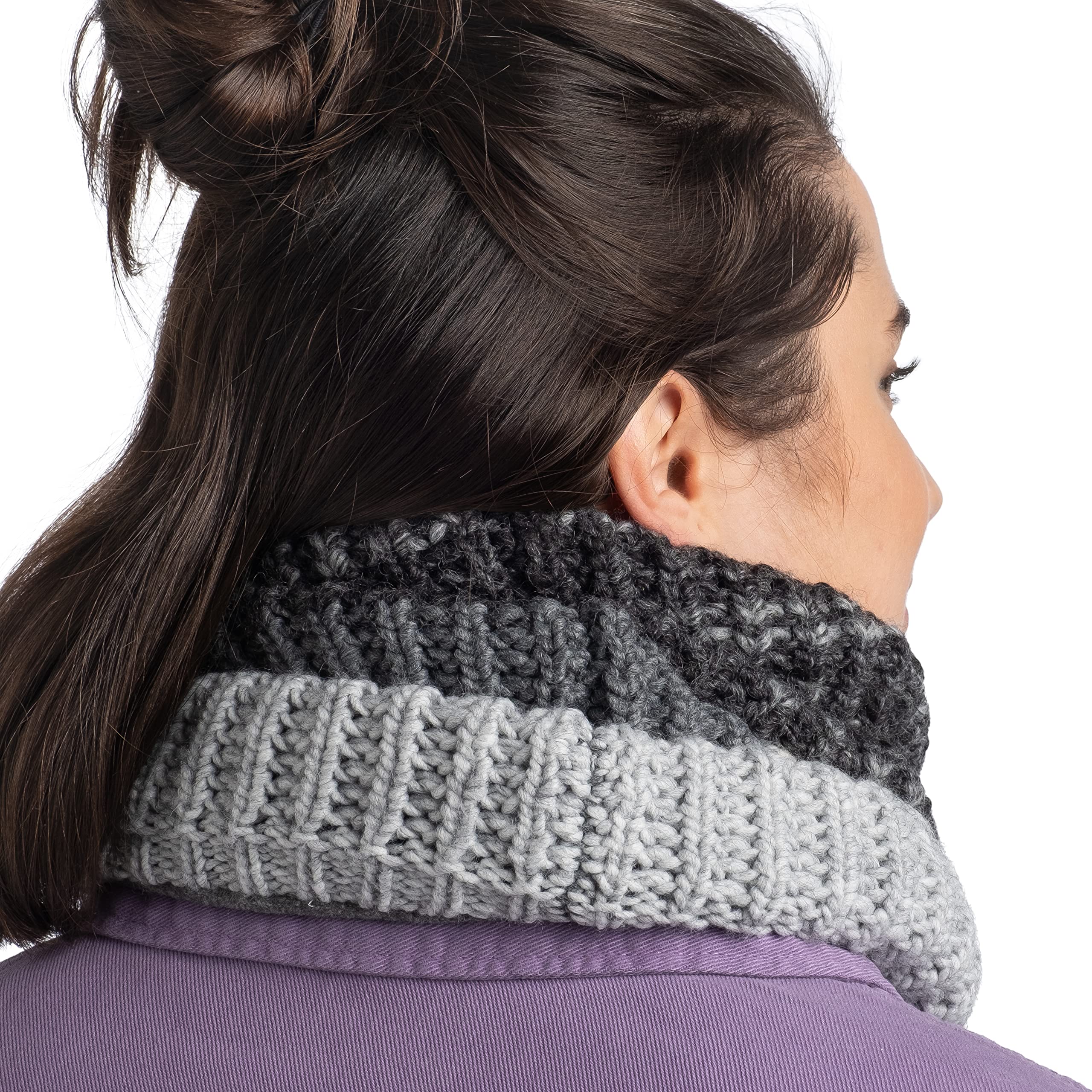 Buff Calentador de cuello unisex con forro polar
