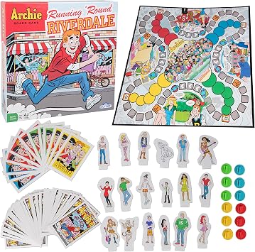 The Archie Comics Board Game - Running Round Riverdale - Family Board Game for 2 to 4 Players Ages 7 and up by Outset