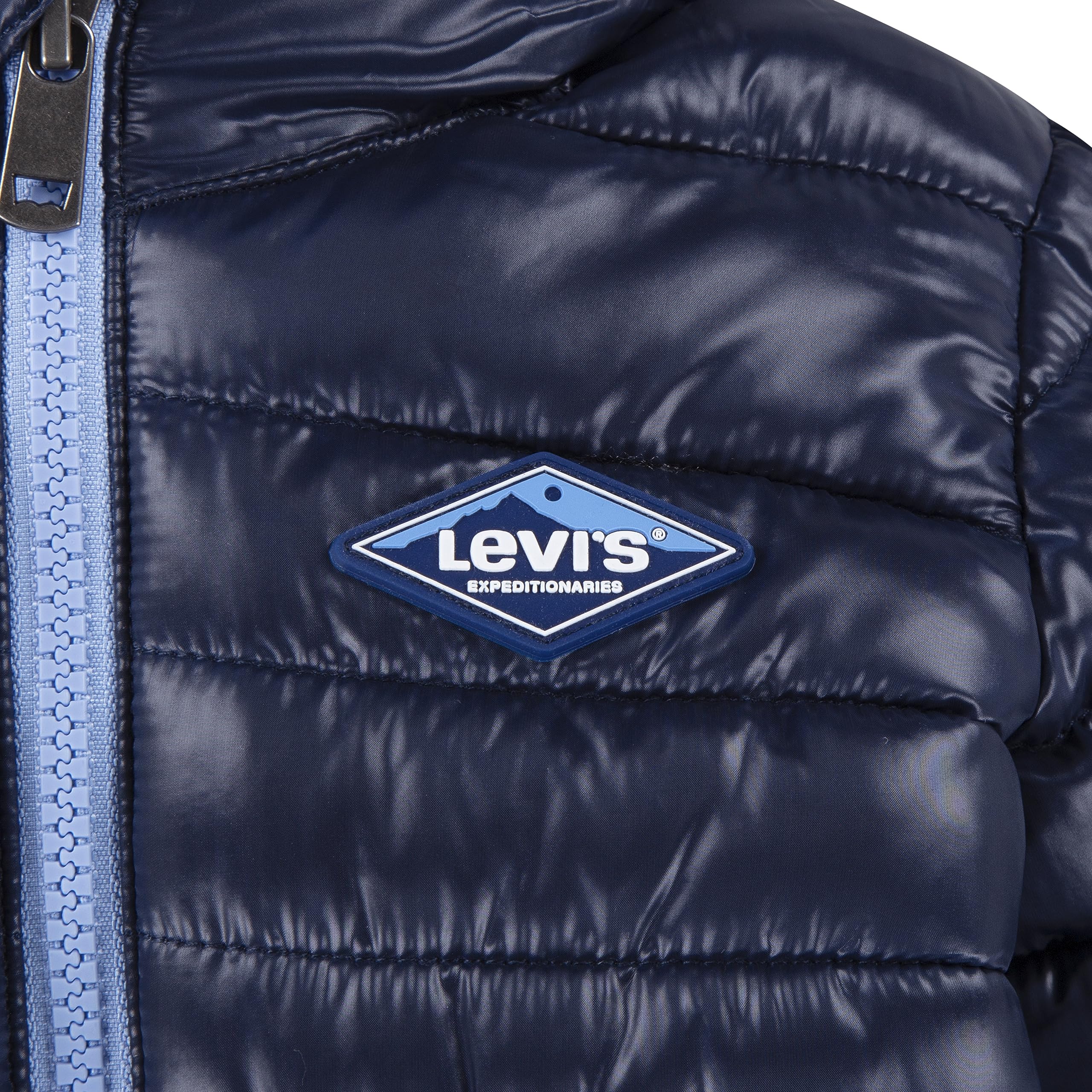 Levi's Kids Baby Girls LVN Snowsuit 6EF977 Ciężka odzież wierzchnia, PINK Icing, 6 miesięcy, pink icing, 6 Miesiące
