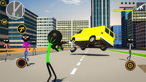 Spider Stickman Games : Las Vegas City Gangster
