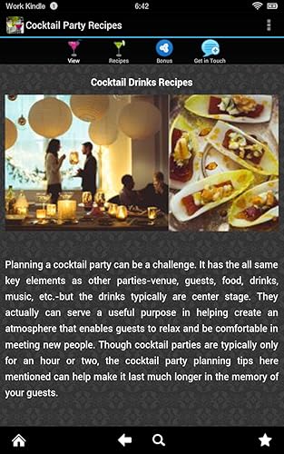Cocktail Party Recipes