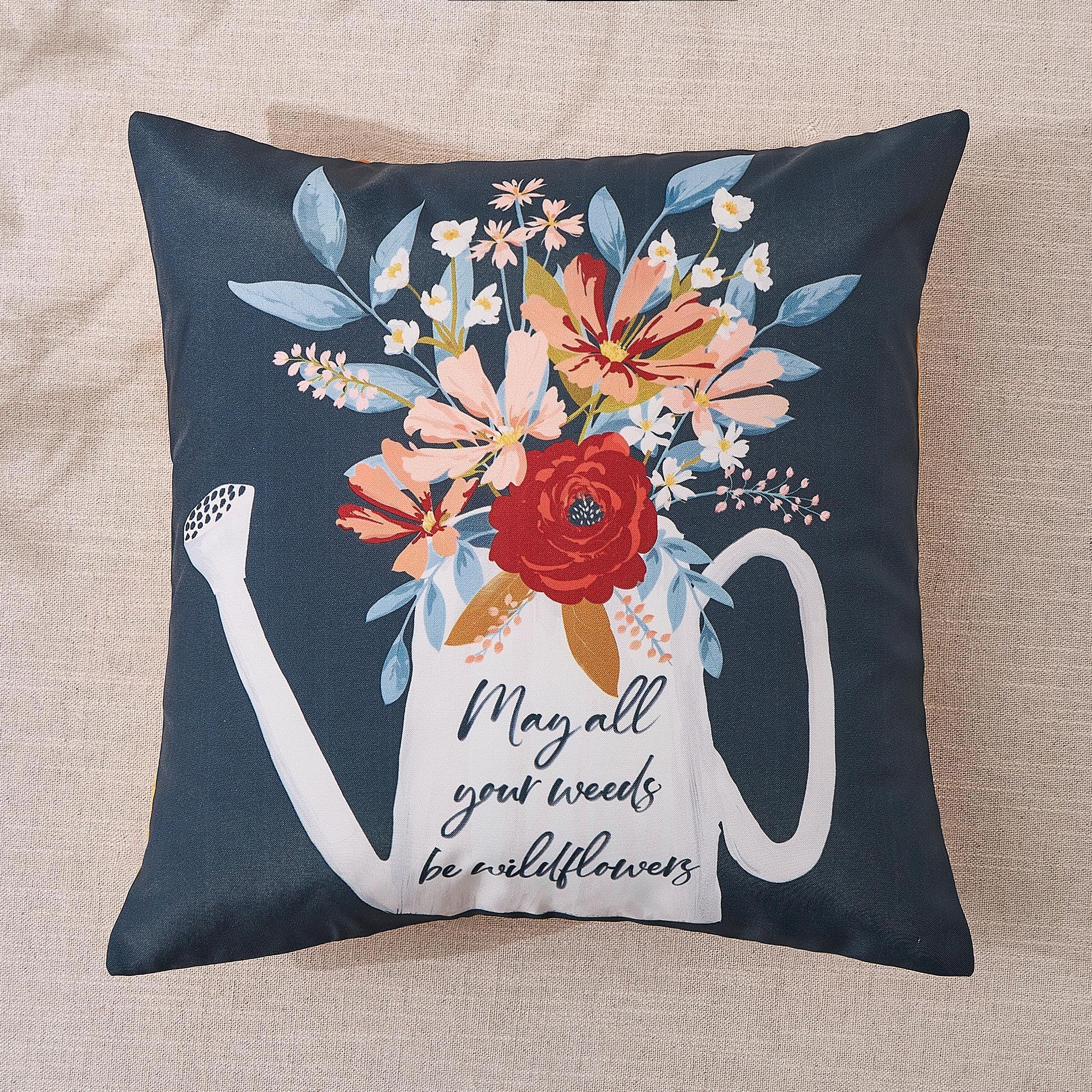Home Centre Corsica Wildflower Set of 5 Printed Cushion Covers - 40x40cm-image-32