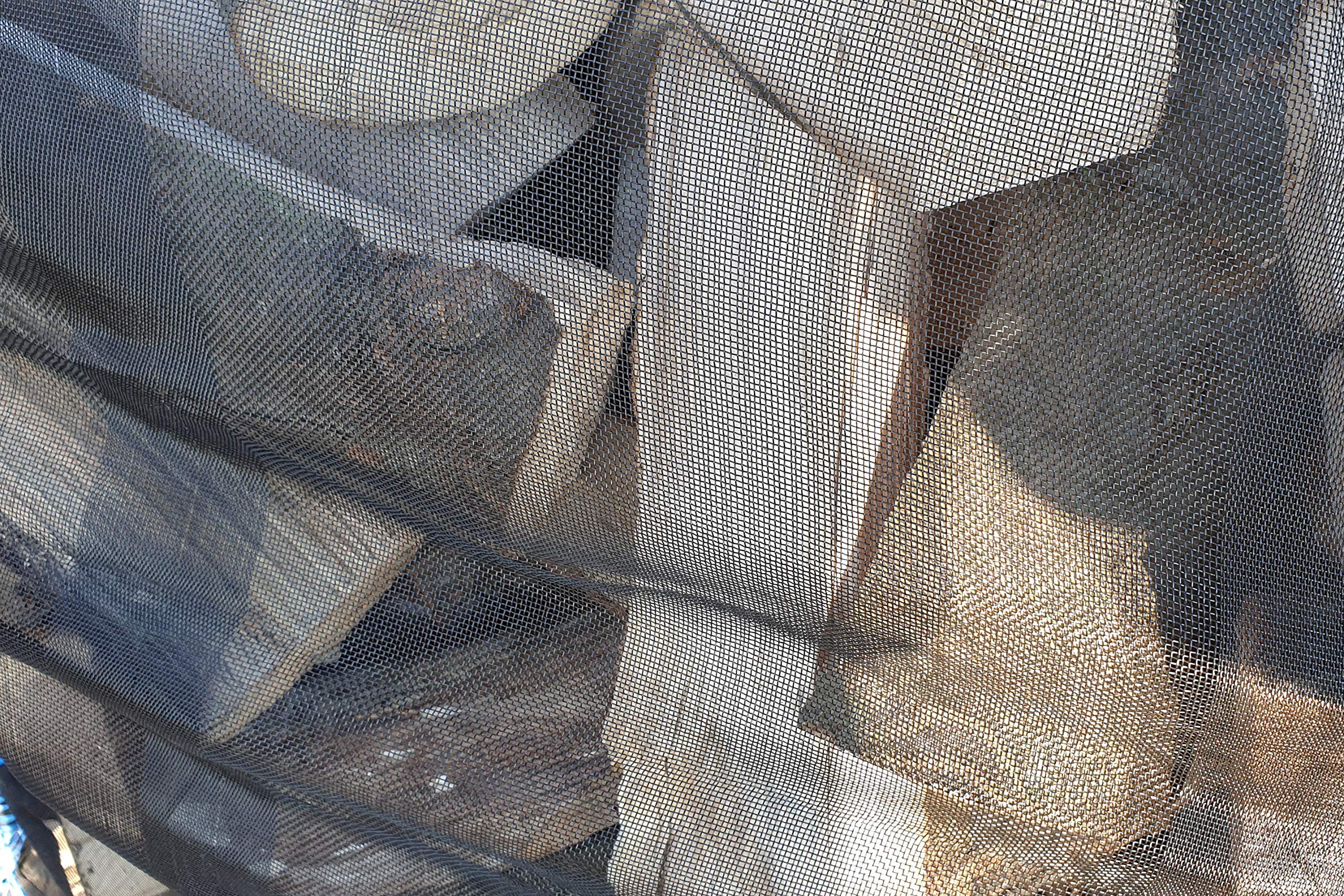 DM, Pellicola in Legno Big Bag 100 x 100 x 160 cm, 1 Pezzo, SWL 1.000 kg, Robusto Bag Con Rete e Fondo Stellato, Pack per Legna da Ardere, Stabile e Riutilizzabile