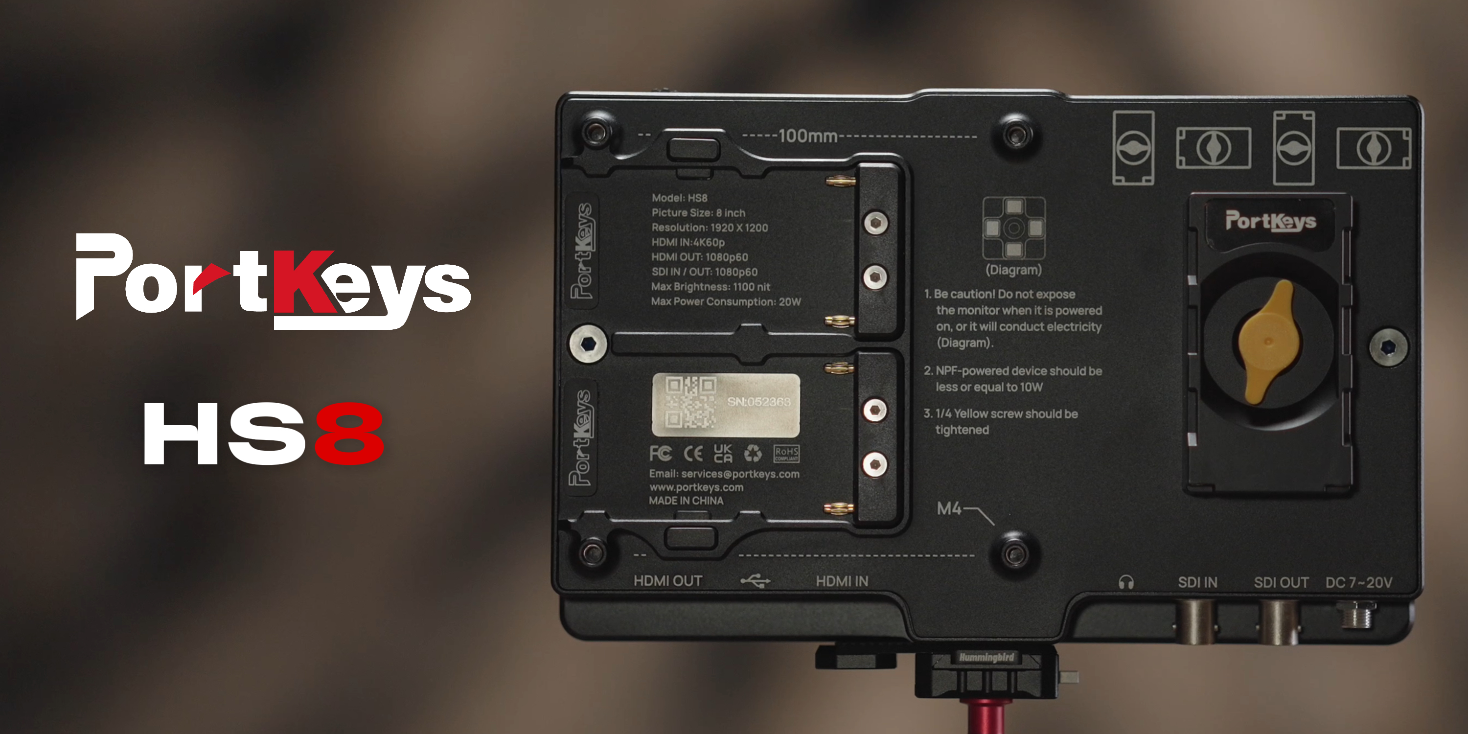 Amazon.com: Portkeys HS8 Camera Field Monitor 8