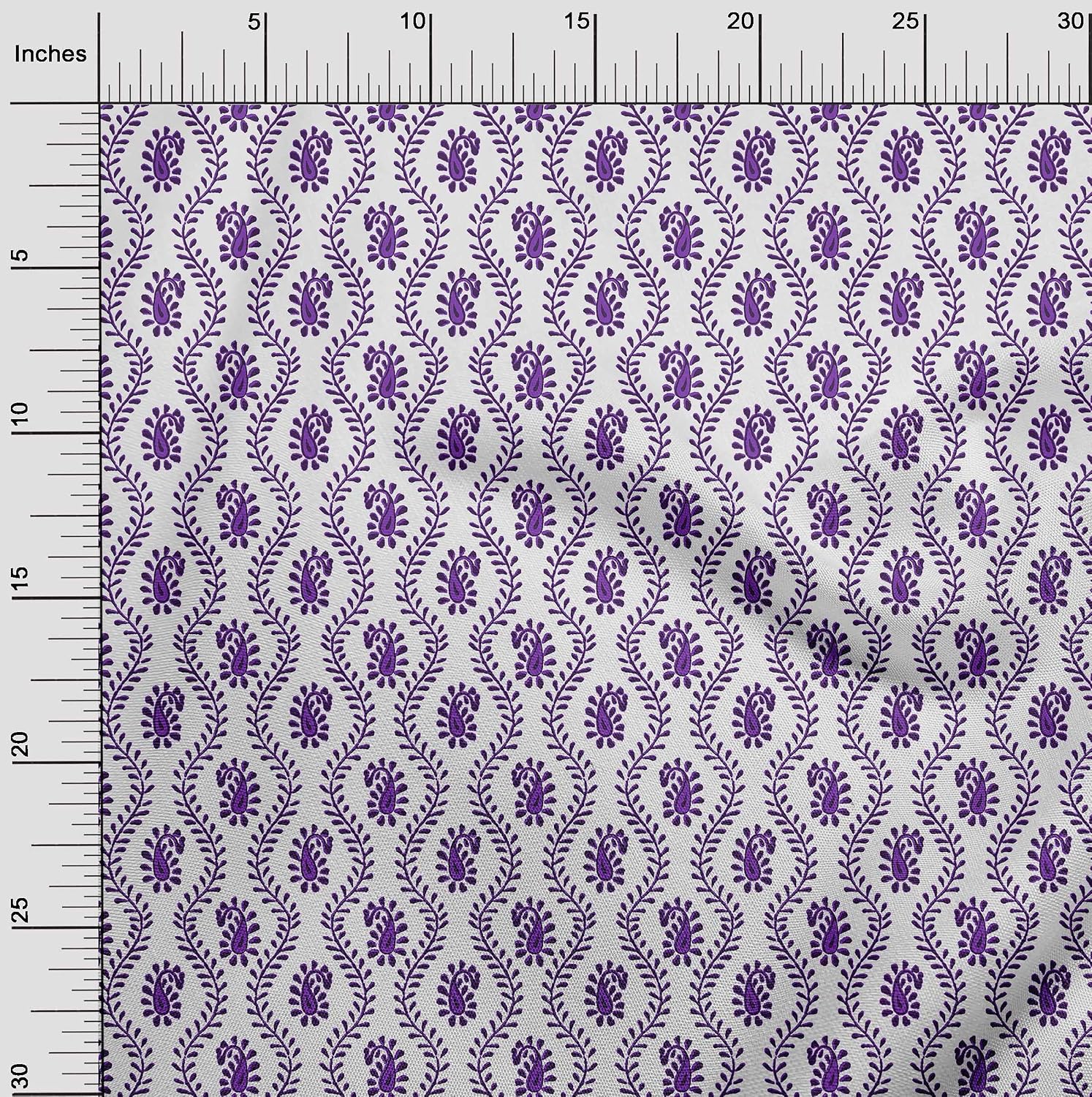 oneOone Cotton Flex Plum Fabric Block Craft Projects Decor Fabric Printed by The Yard 40 Inch Wide-WA