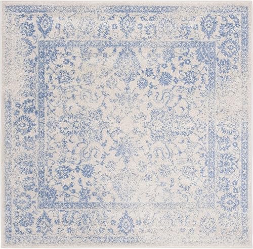 Miniatura 122 de Safavieh colección Adirondack - Alfombra de área, 6 x 9 pies, gris y azul, diseño oriental desgastado, no desprende pelusa, fácil cuidado, ideal