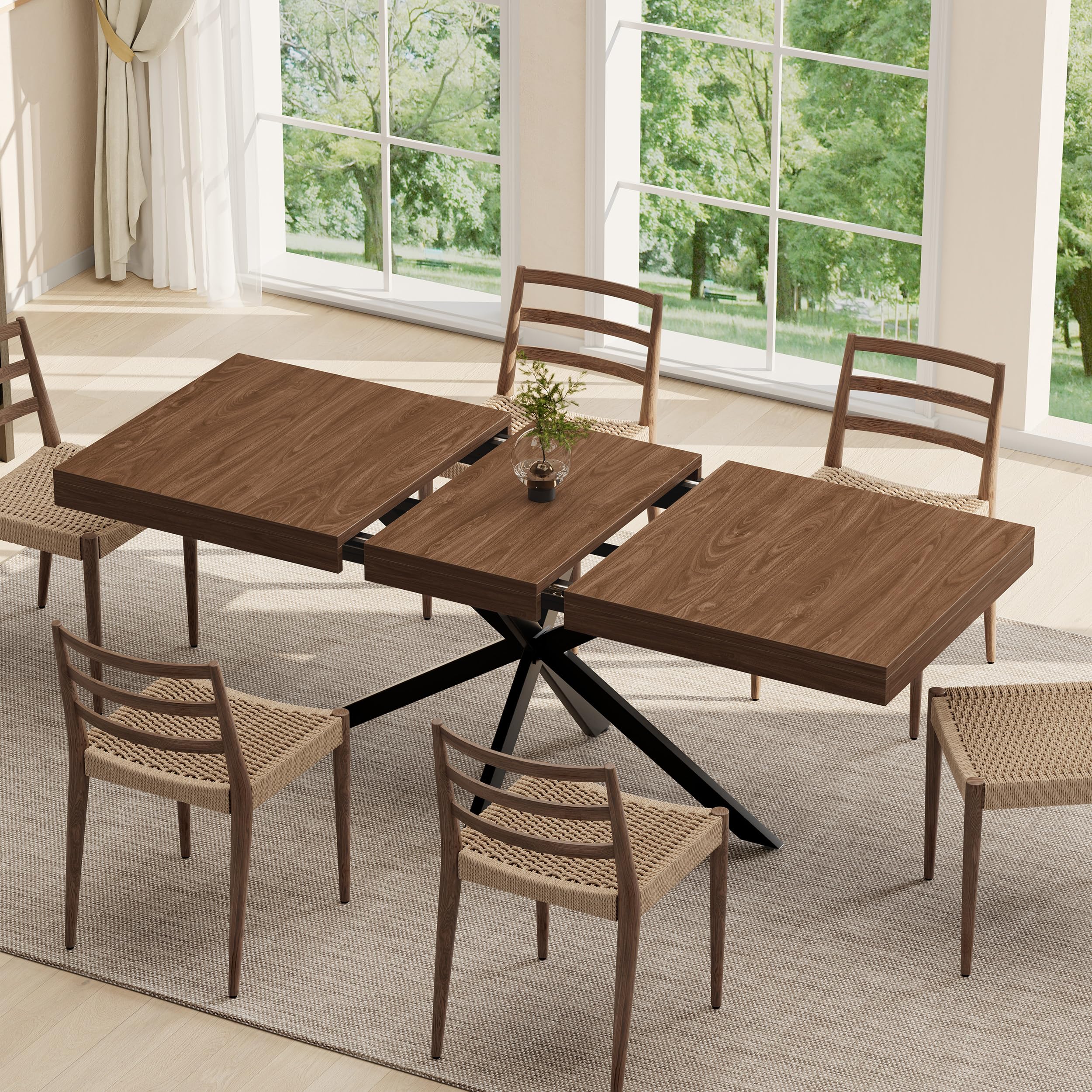MECHYIN Extendable Dining Room Table