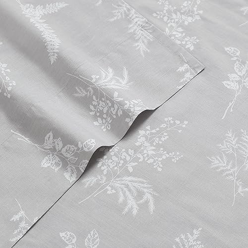 Miniatura 3 de Stone Cottage - Sábanas tamaño King, juego de ropa de cama de percal de algodón, juego de ropa de cama ideal crujiente y fresca (Foliage, King)