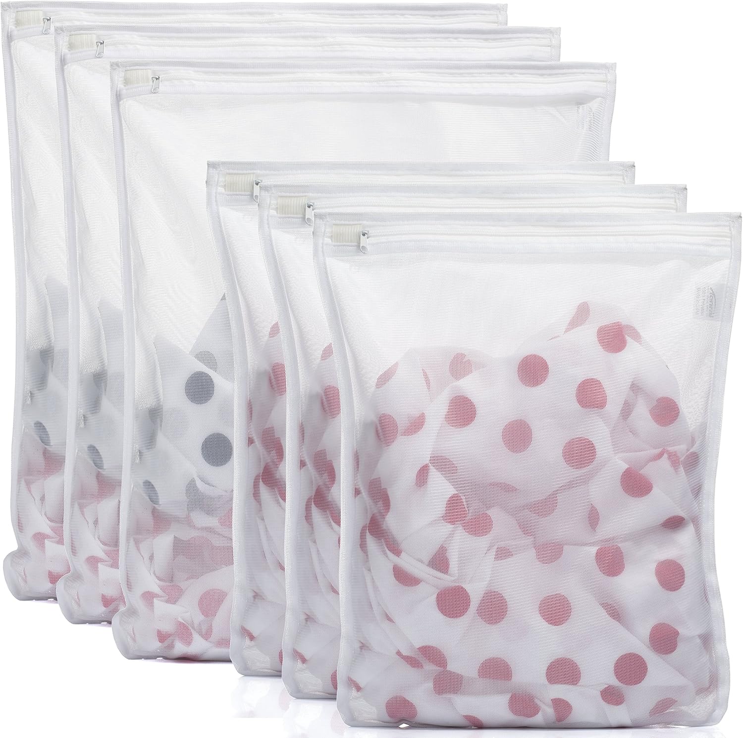Tenrai 6 Pack (3 Large & 3 Medium) Delicates Laundry Bags