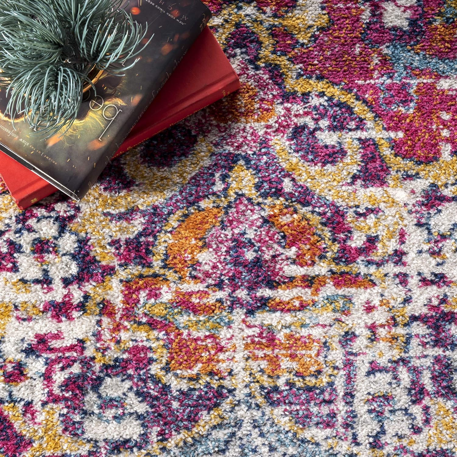 nuLOOM Maranda Transitional Medallion Area Rug, 8' x 10', Multi