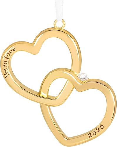 Miniatura 10 de Hallmark Keepsake Adorno de Navidad 2023 We Engaged anillo de compromiso adorno de amor