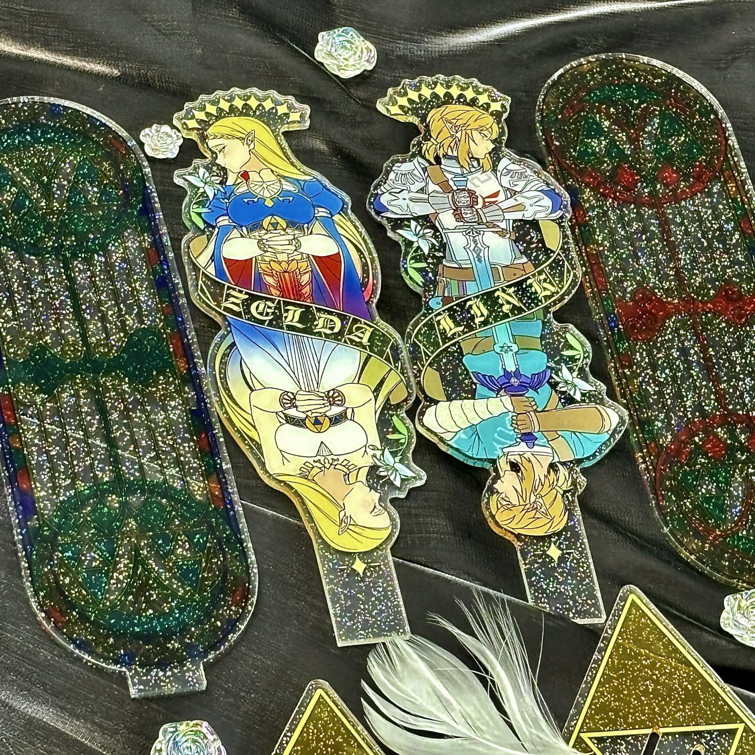 Amazon.co.jp: ゼルダ リンク アクリルスタンド 綺麗 彩窓 置物 台座