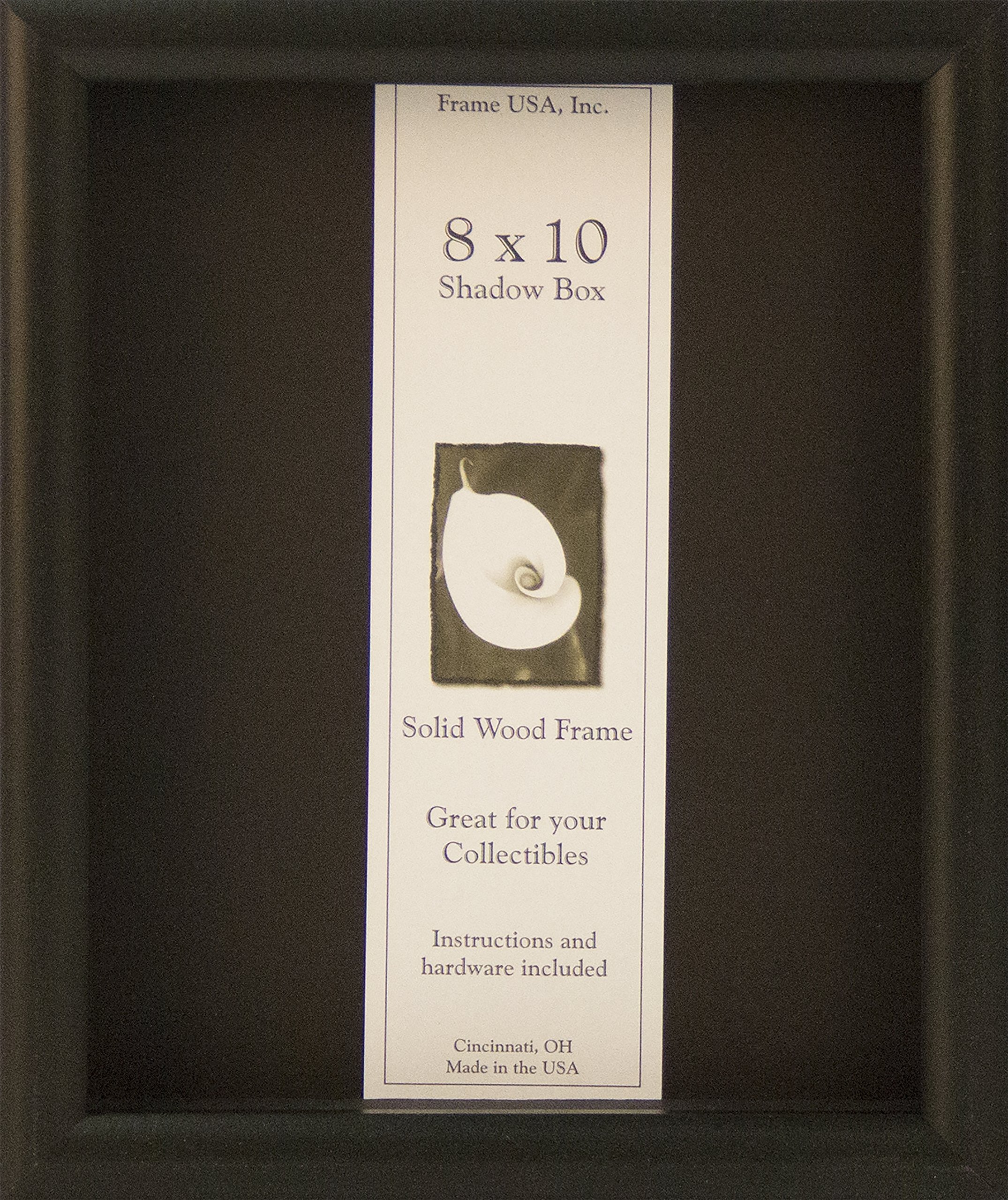 Frame USA Shadow Box Showcase Series 8x10 Wood Frames (Black)