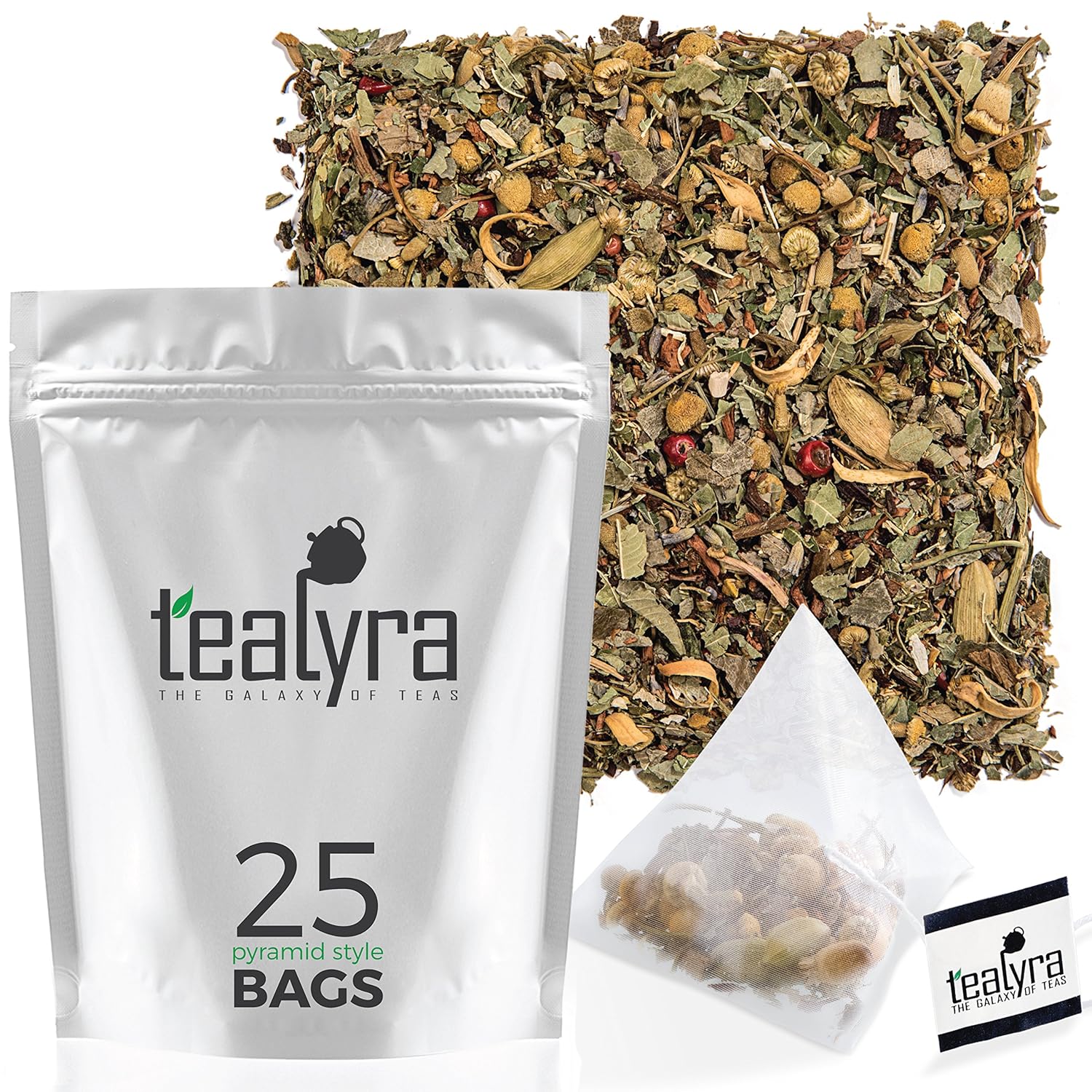 Tealyra - Tranquil Dream - Chamomile Honeybush Lavender - Calming - Relaxing - Herbal Loose Leaf Tea - Caffeine-Free - All Natural - 220g (8-ounce)