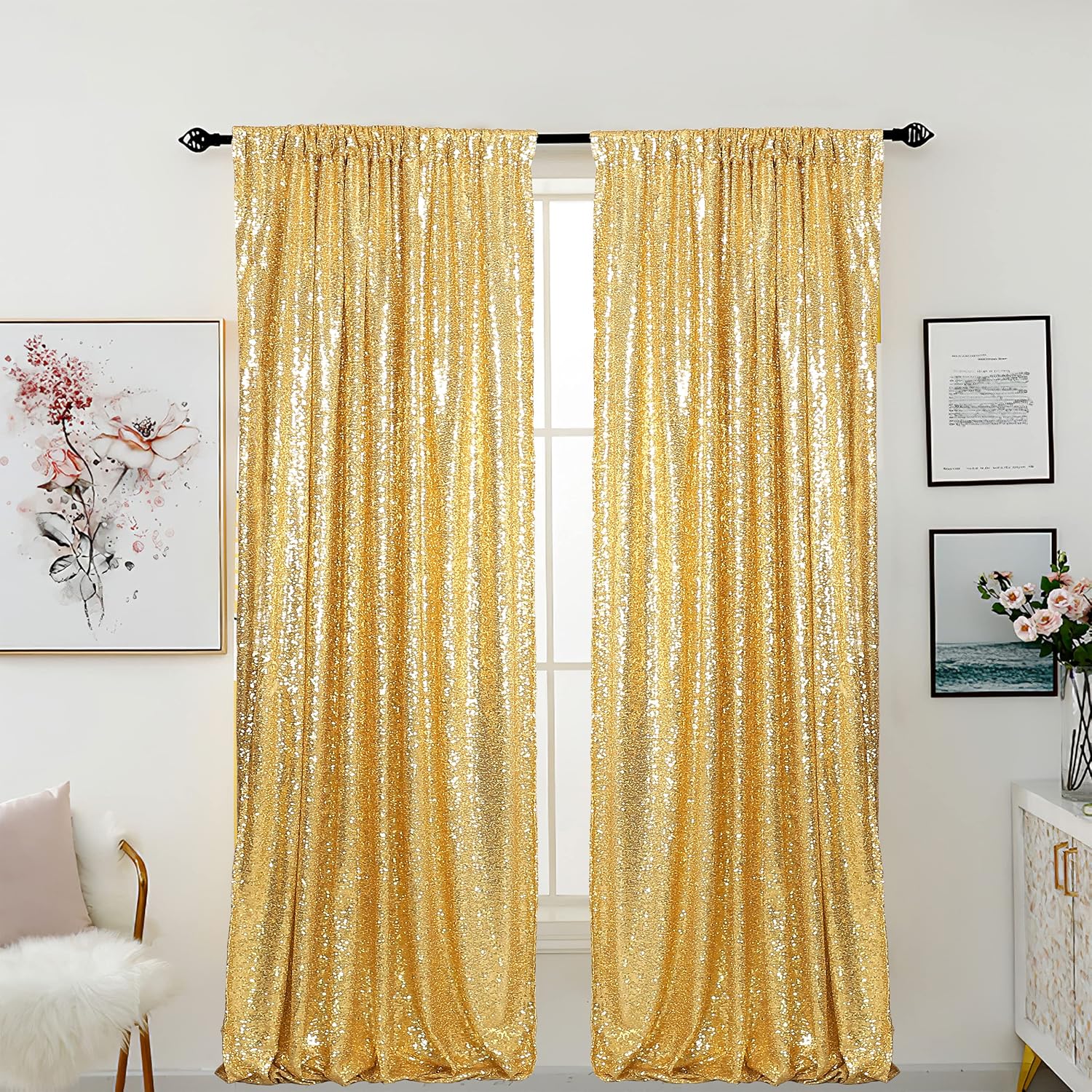 gold curtain