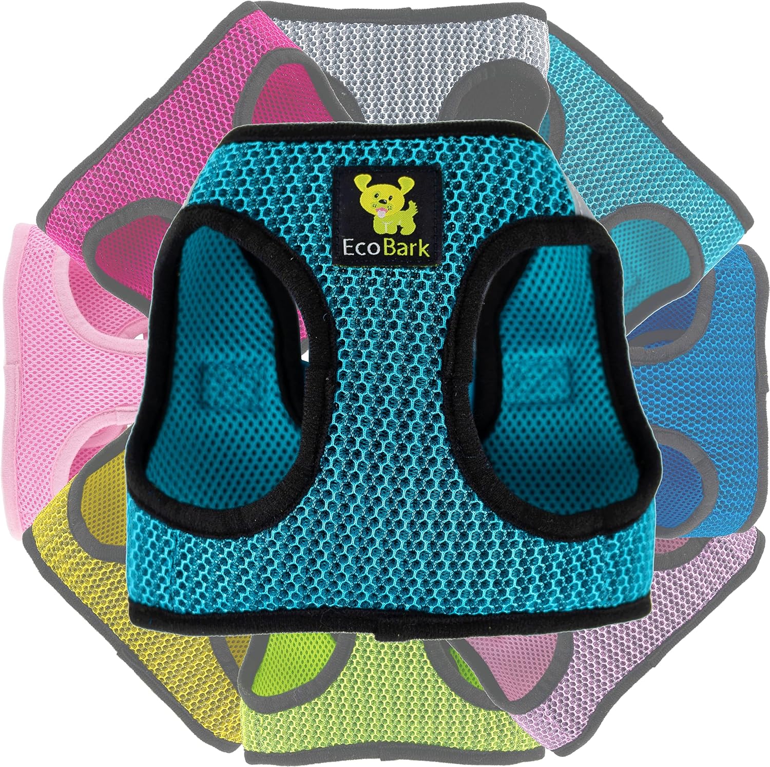 EcoBark Step in Dog Harness - Reflective Soft Luxurious Mesh Dog Harnesses for XXS, XS, Small, and Medium Dogs - Eco-Friendly Comfort…